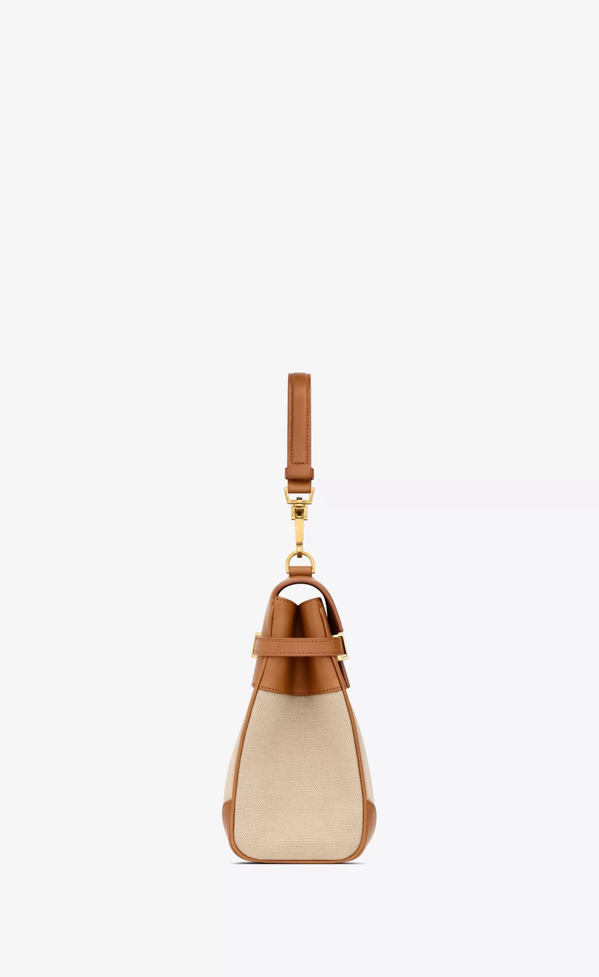 Women Saint Laurent TOP HANDLES | MANHATTAN^MANHATTAN Top Handle In Canvas And Leather | | YSL.com