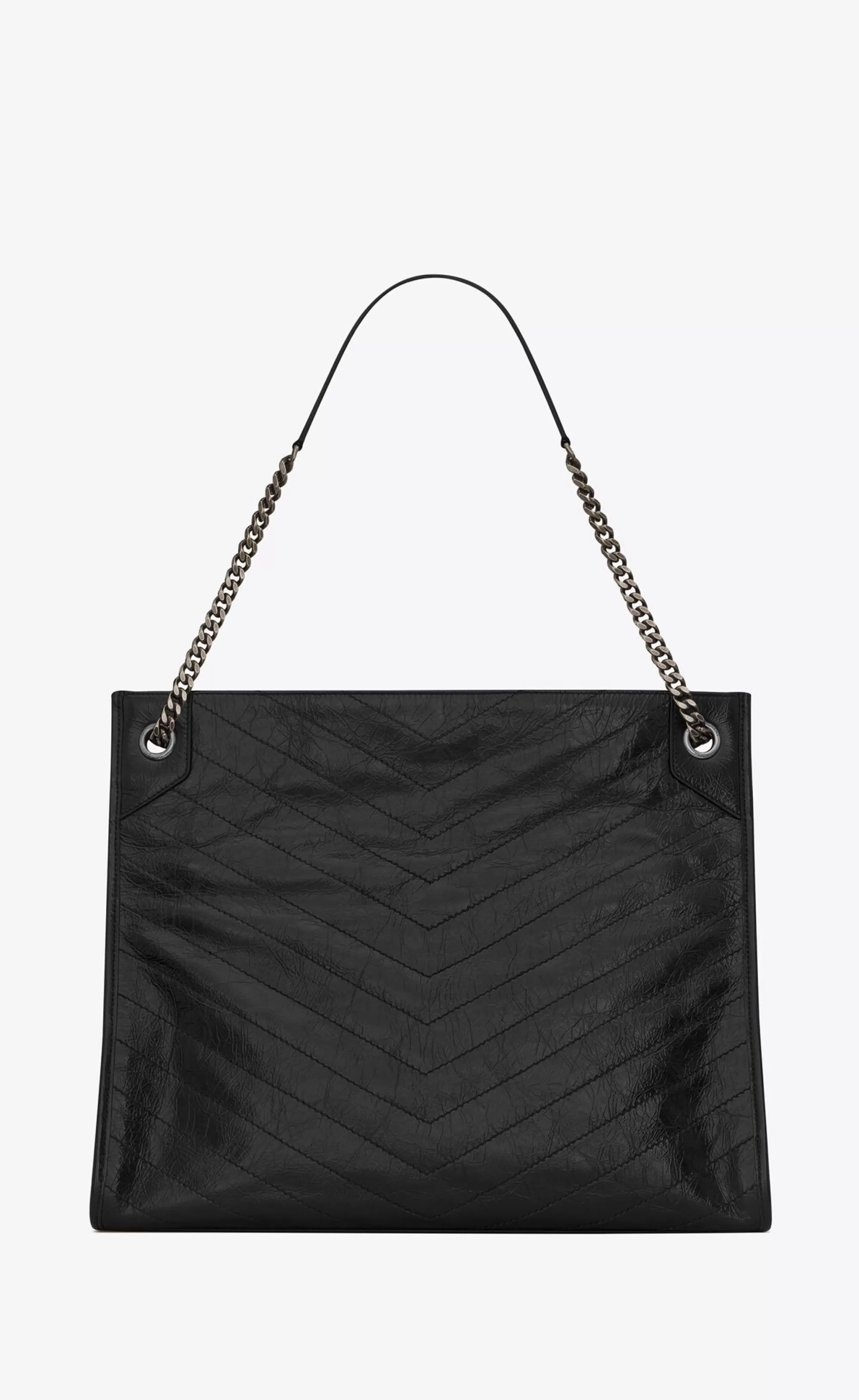 Women Saint Laurent SHOULDER BAGS | NIKI^NIKI Large Shopping In Crinkled Vintage Leather | | YSL.com