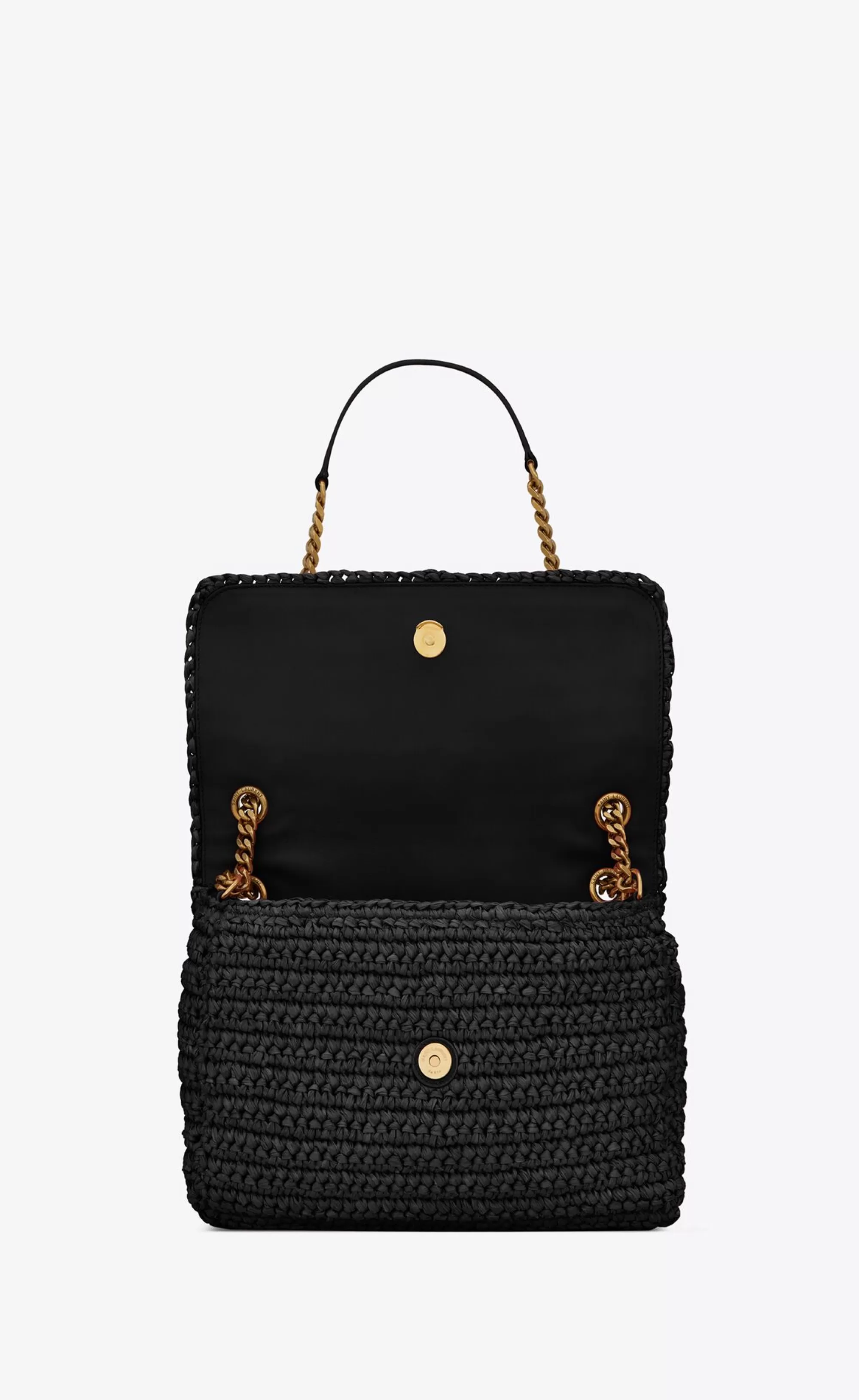 Women Saint Laurent SHOULDER BAGS | SHOULDER BAGS^NIKI Medium CHAIN BAG In Raffia And Leather | | YSL.com