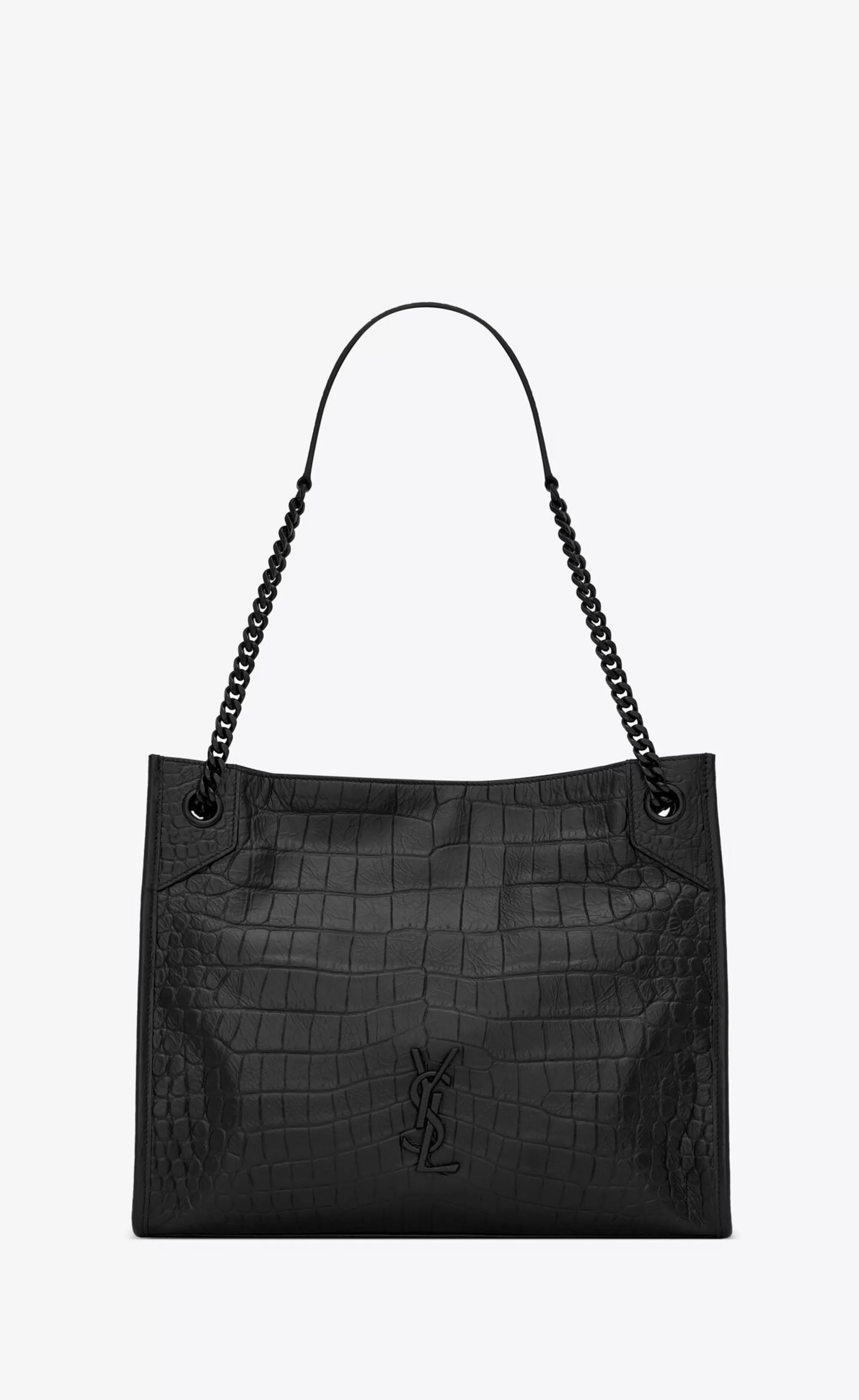 Women Saint Laurent TOTES AND SHOPPINGS | NIKI^NIKI Shopping In Crocodile-embossed Leather | | YSL.com