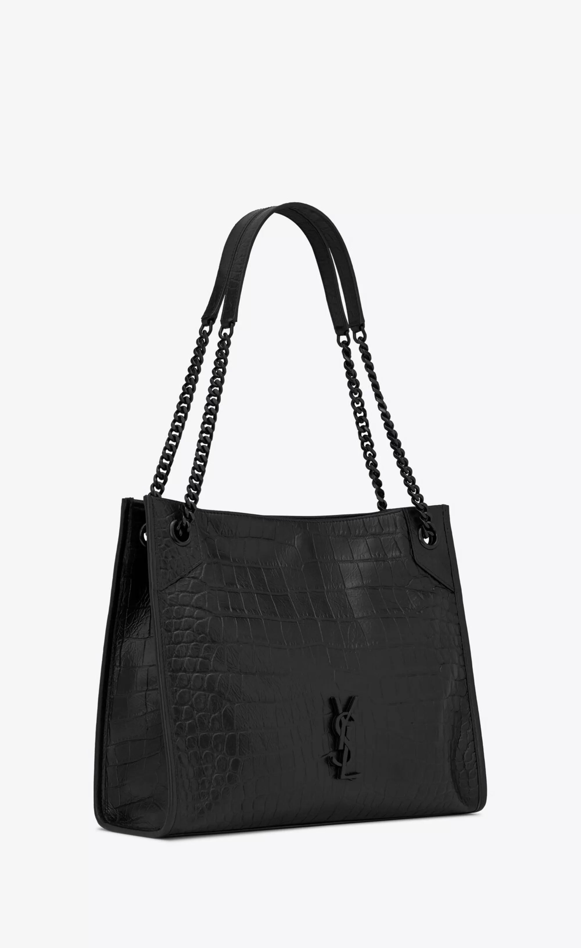 Women Saint Laurent TOTES AND SHOPPINGS | NIKI^NIKI Shopping In Crocodile-embossed Leather | | YSL.com