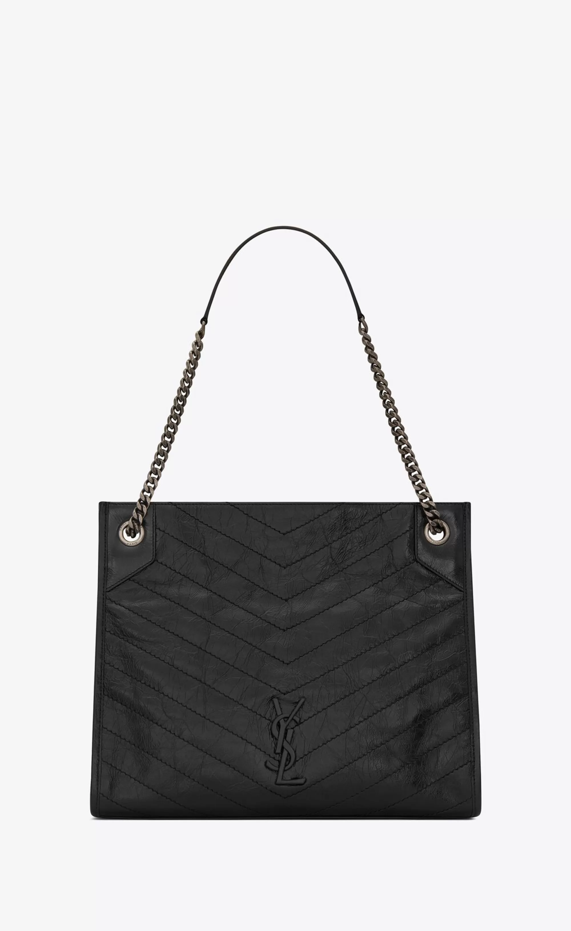 Women Saint Laurent TOTES AND SHOPPINGS | SHOULDER BAGS^NIKI SHOPPING IN VINTAGE LEATHER | | YSL.com