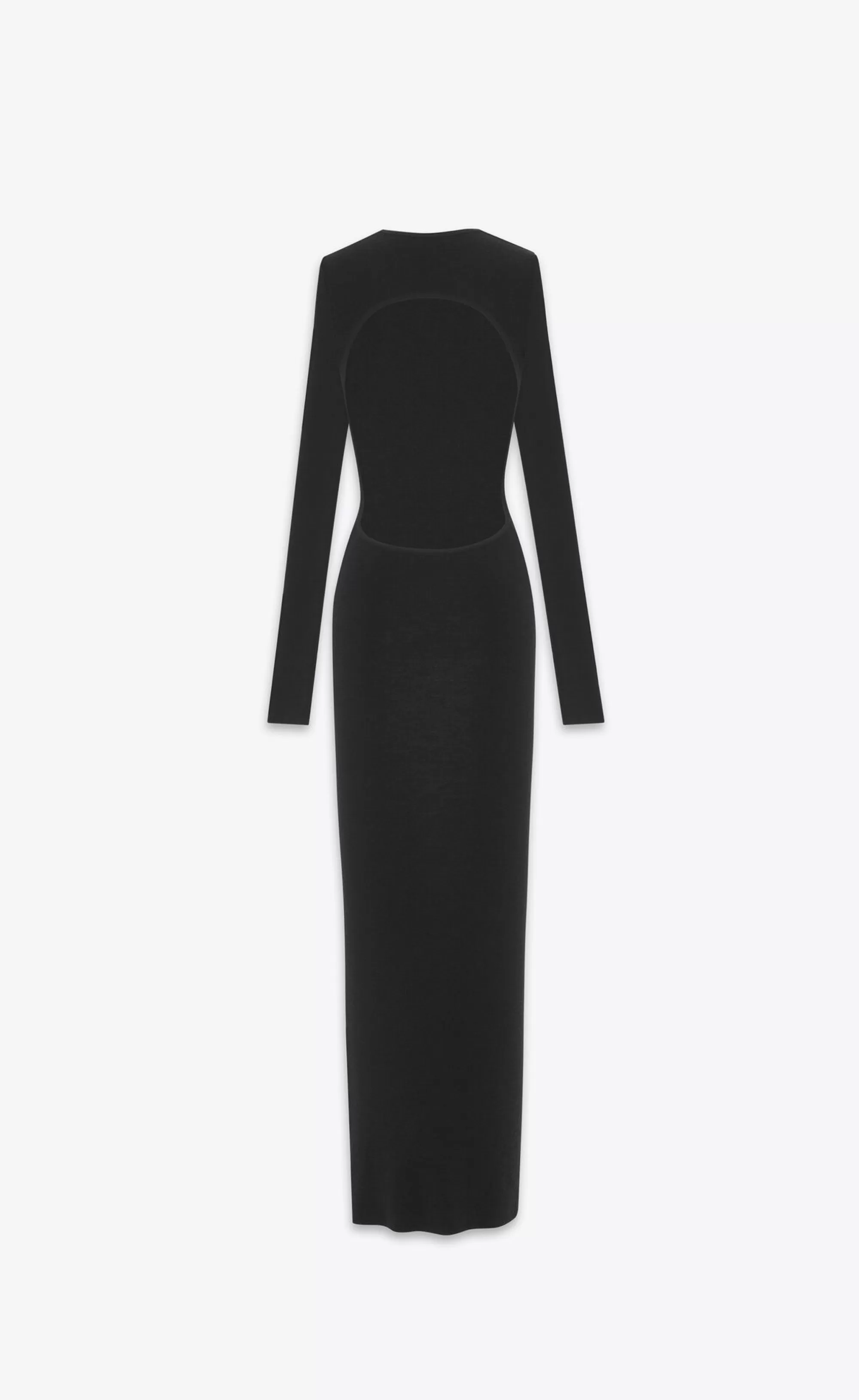 Women Saint Laurent DRESSES^Open-back Dress In Cashmere, Wool And Silk | | YSL.com