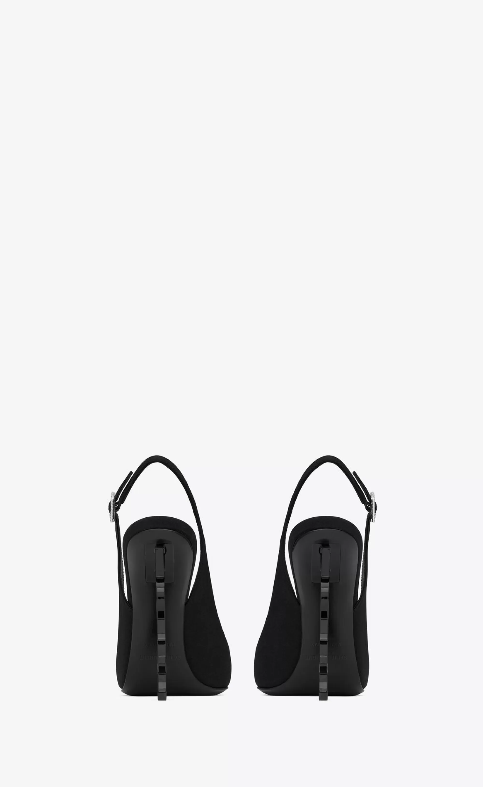 Women Saint Laurent SLINGBACKS^OPYUM Slingback Pumps In Crepe De Chine | | YSL.com