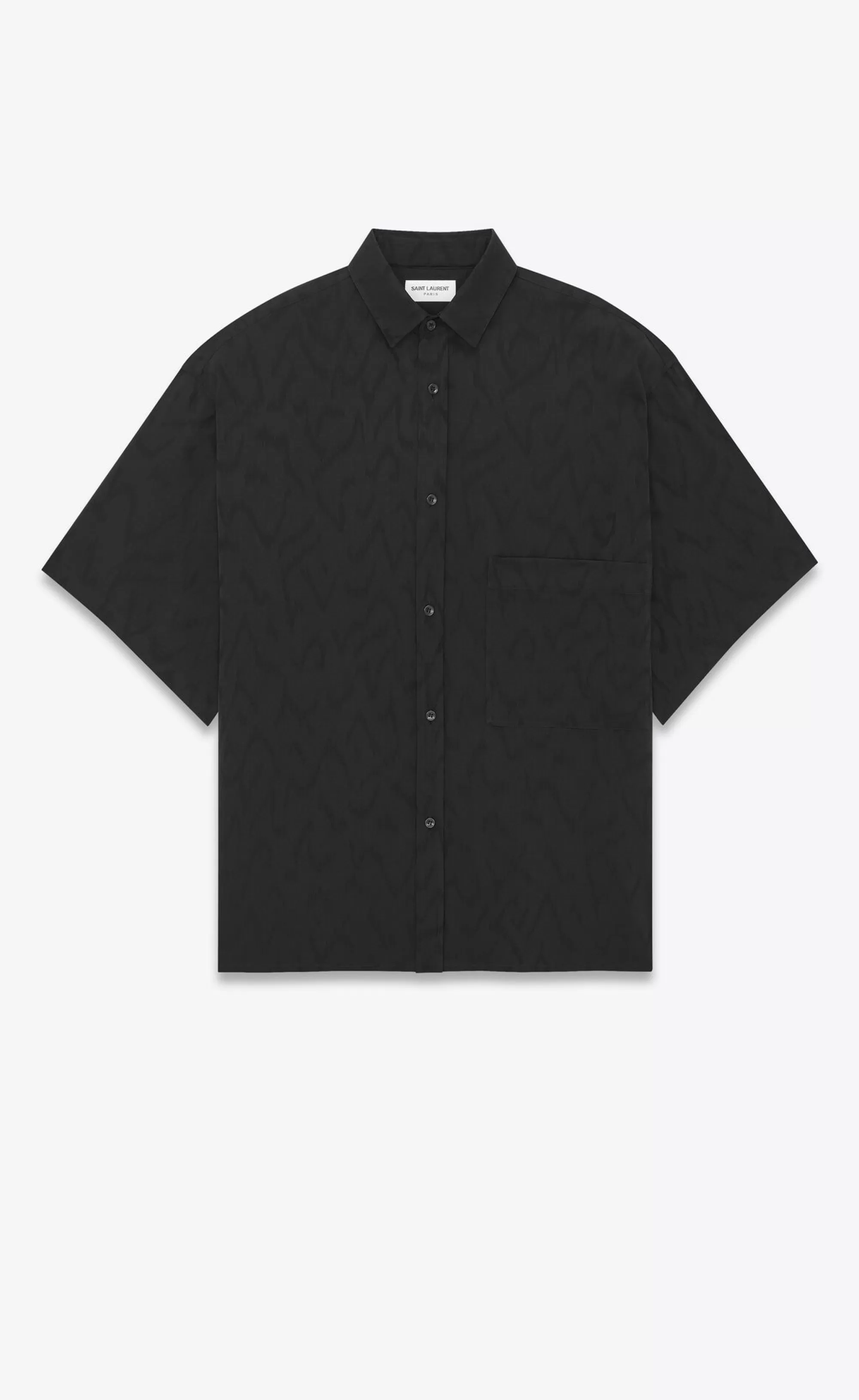 Saint Laurent ALL READY TO WEAR | SHIRTS^OVERSIZE SHIRT IN MATTE AND SHINY SILK | | YSL.com