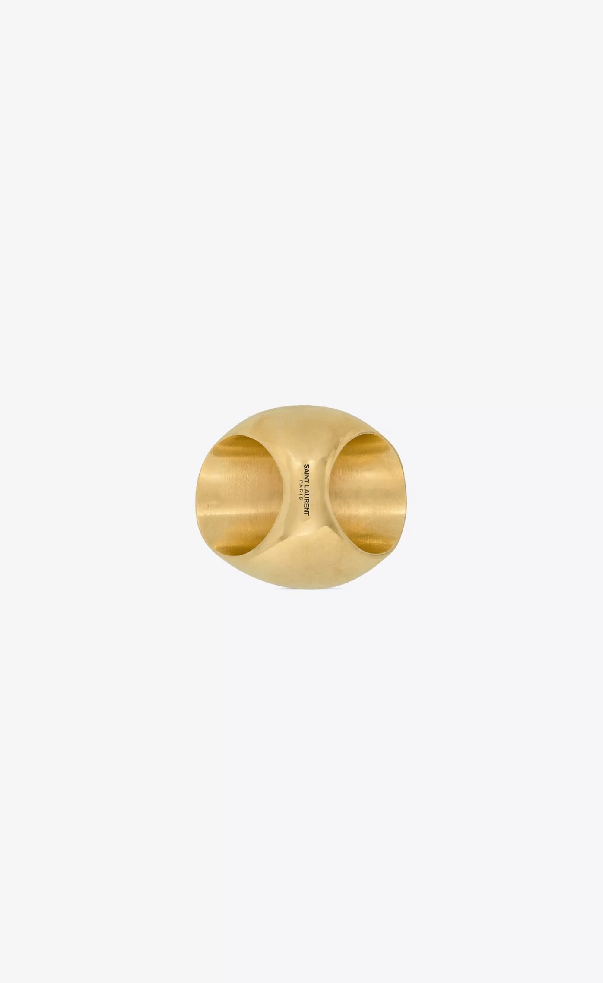 Women Saint Laurent RINGS^OVERSIZED EGG RING IN METAL | | YSL.com
