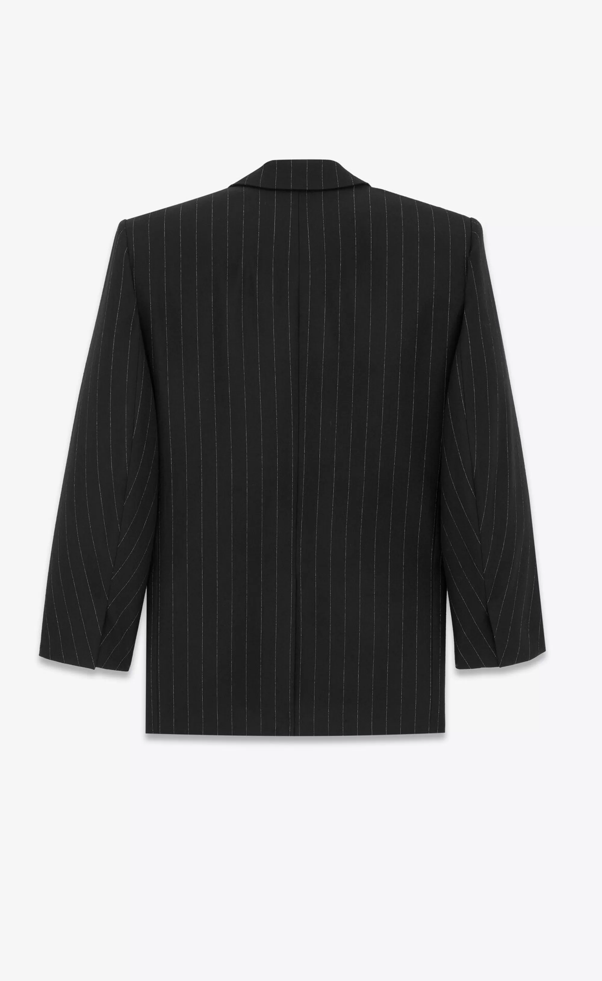 Saint Laurent ALL READY TO WEAR | JACKETS AND PANTS^Oversized Jacket In Pinstripe Wool Felt | | YSL.com