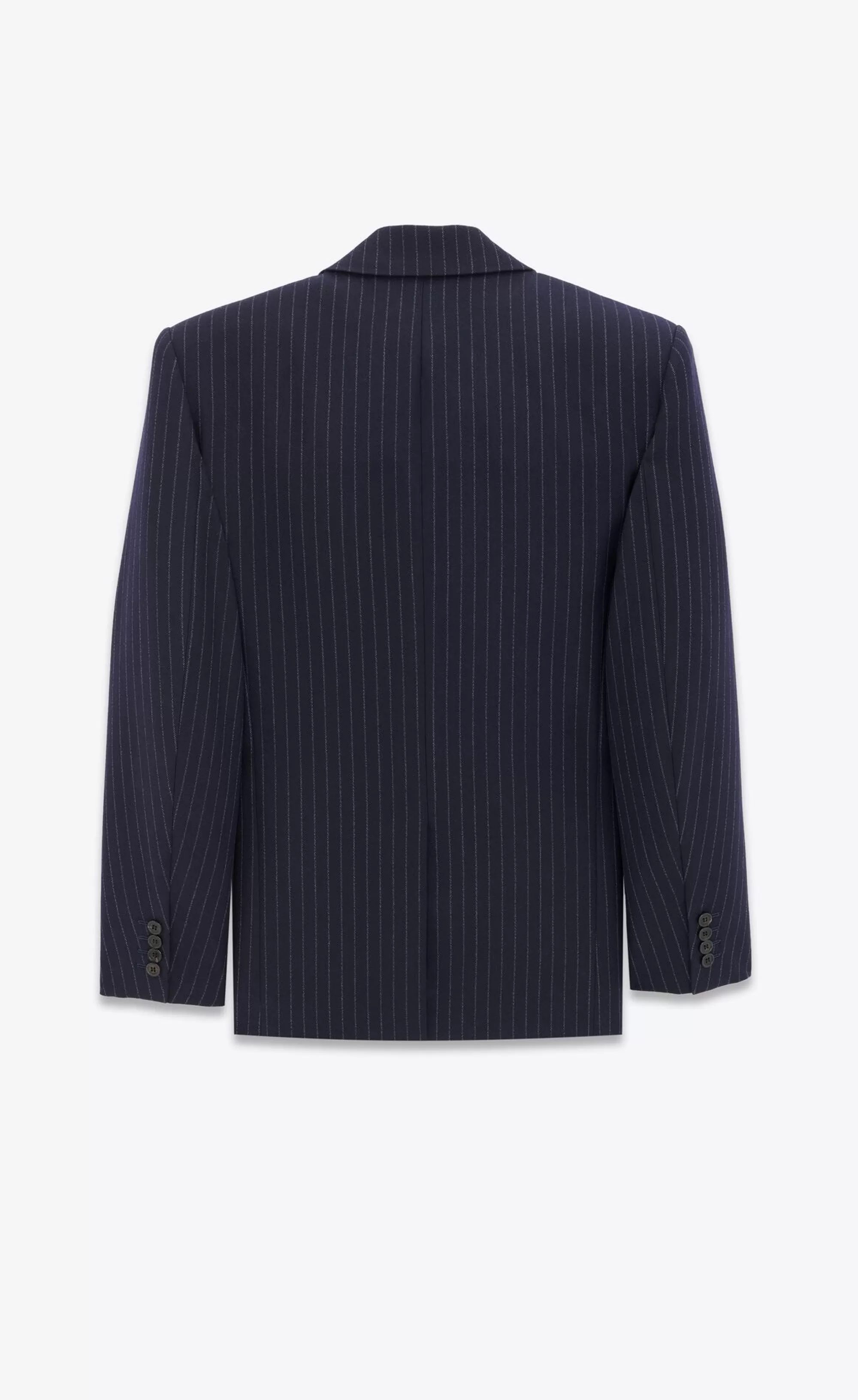 Saint Laurent ALL READY TO WEAR | JACKETS AND PANTS^Oversized Jacket In RIVE GAUCHE Striped Flannel | | YSL.com