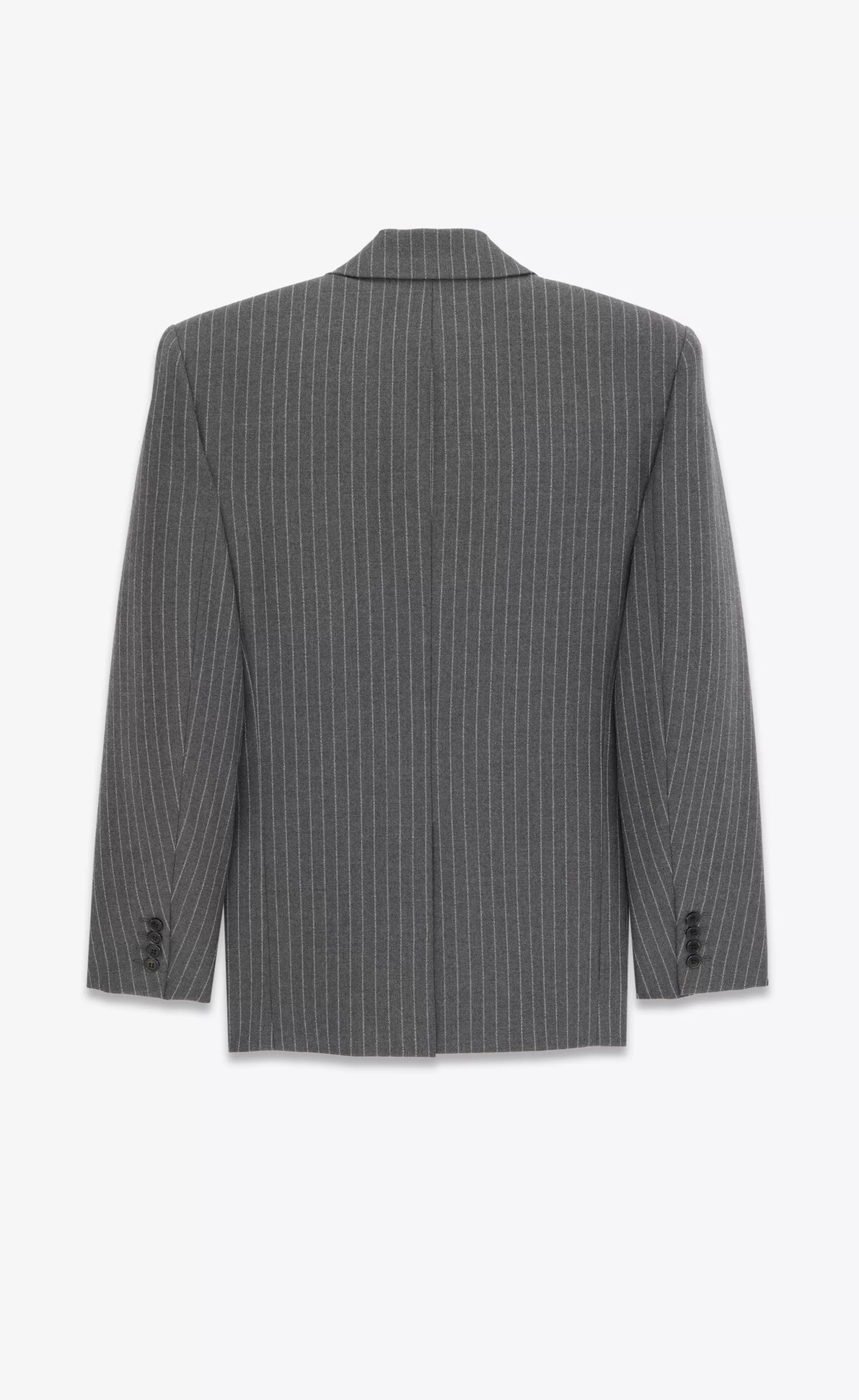 Saint Laurent ALL READY TO WEAR | JACKETS AND PANTS^Oversized Jacket In Striped Wool Flannel | | YSL.com
