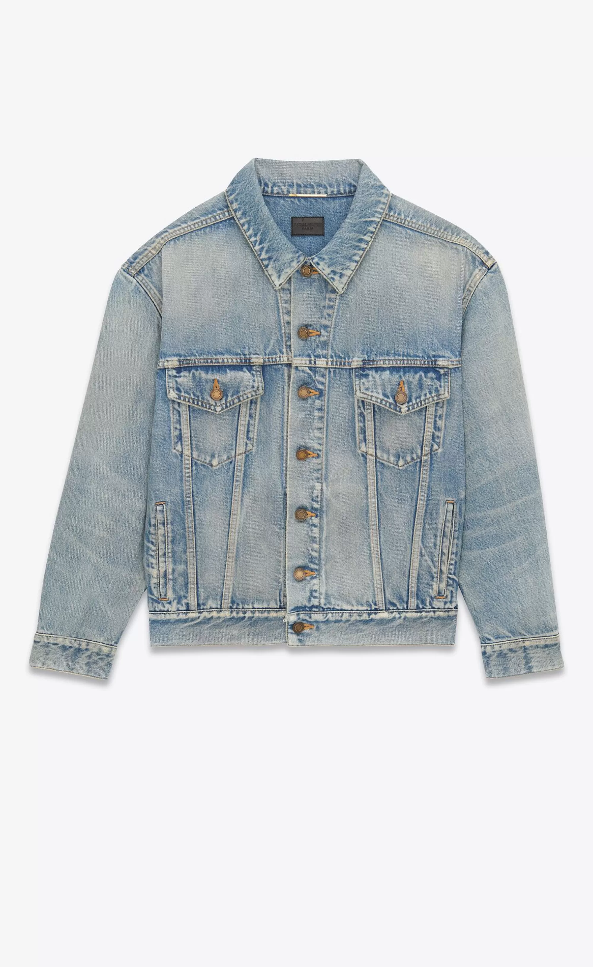 Women Saint Laurent Denim^Oversized Jacket In Denim | | YSL.com