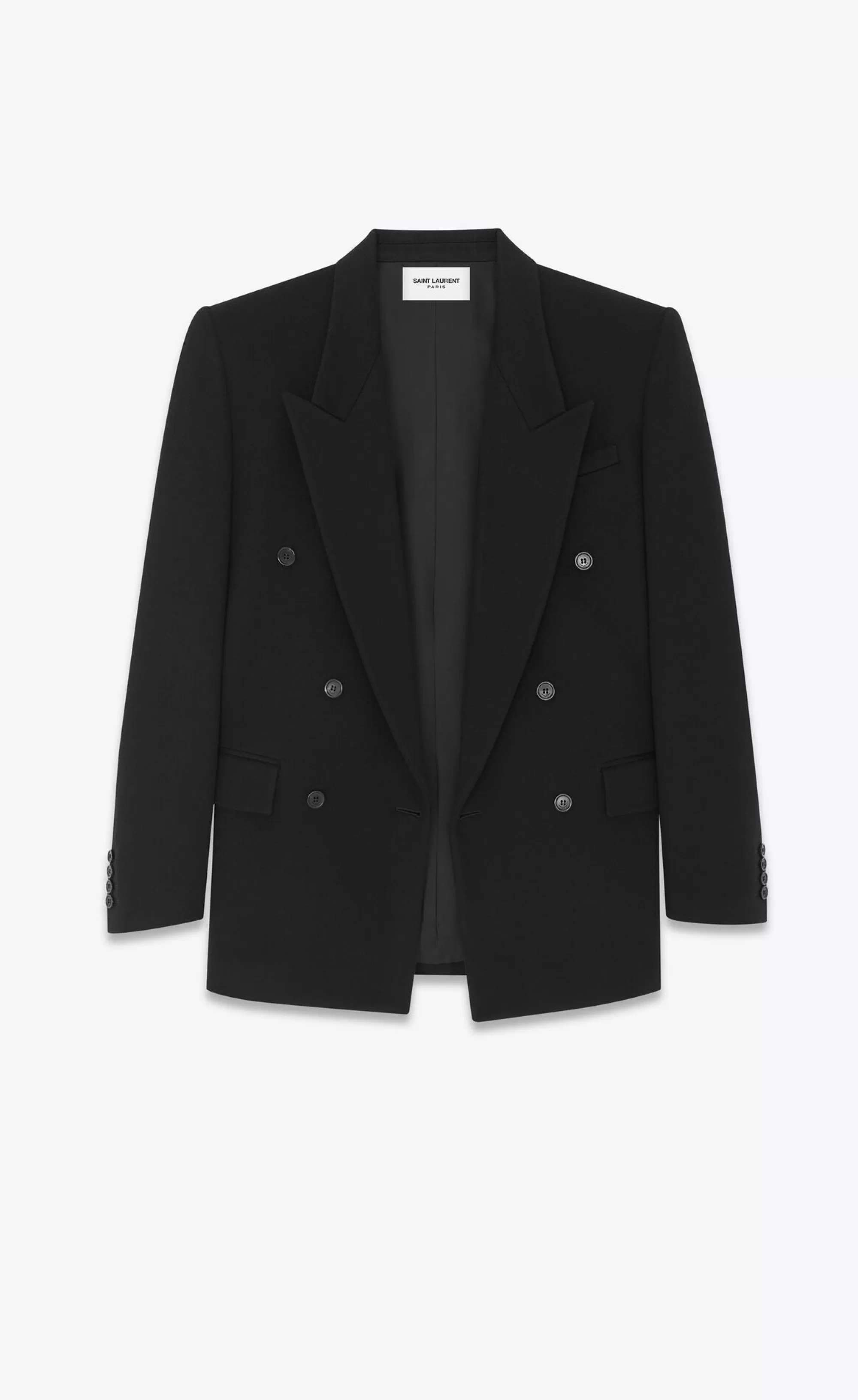Women Saint Laurent JACKETS AND PANTS^Oversized Jacket In Wool Cashmere | | YSL.com