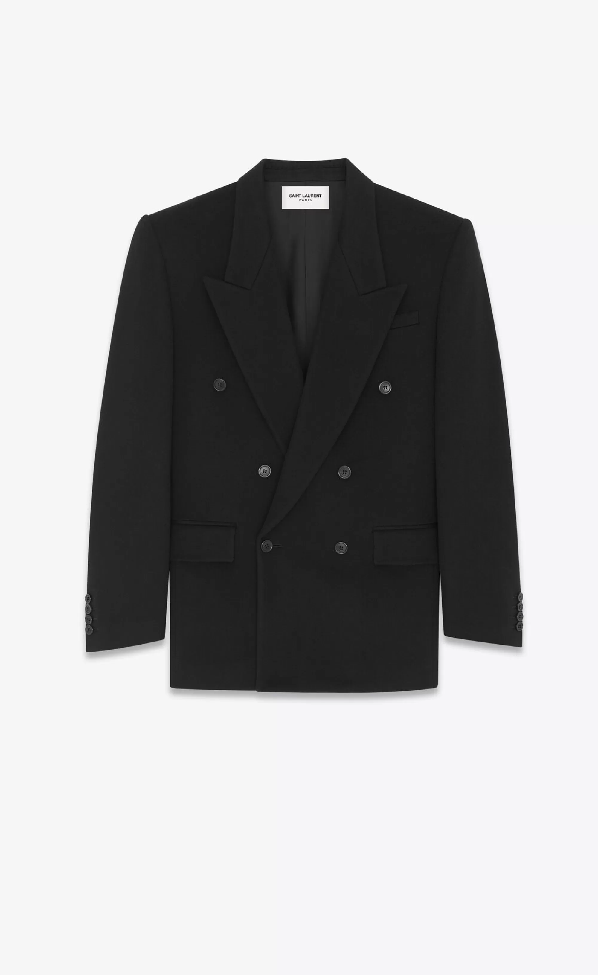 Women Saint Laurent JACKETS AND PANTS^Oversized Jacket In Wool Cashmere | | YSL.com