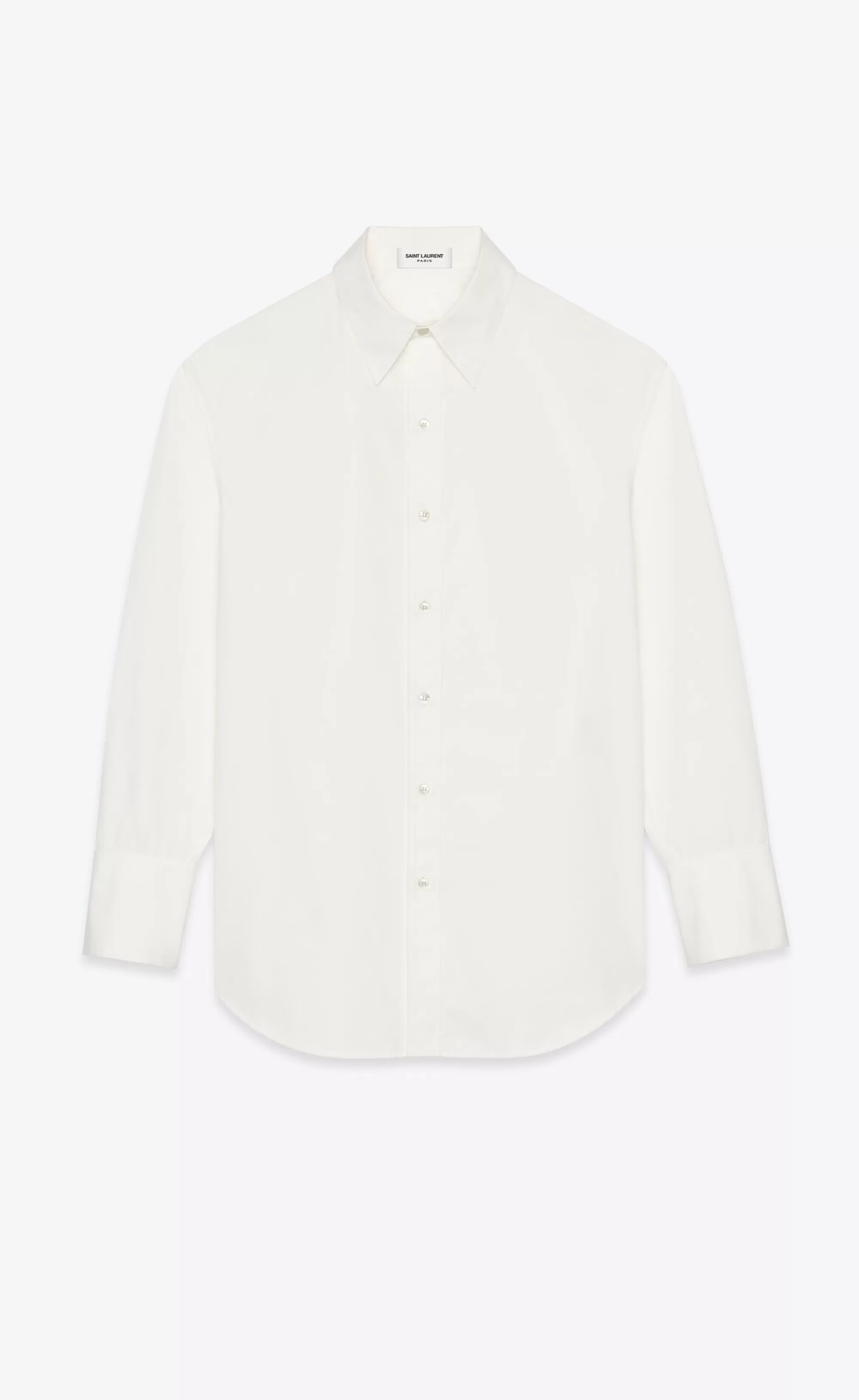 Women Saint Laurent SHIRTS AND TOPS^Oversized Shirt In Cotton Poplin | | YSL.com
