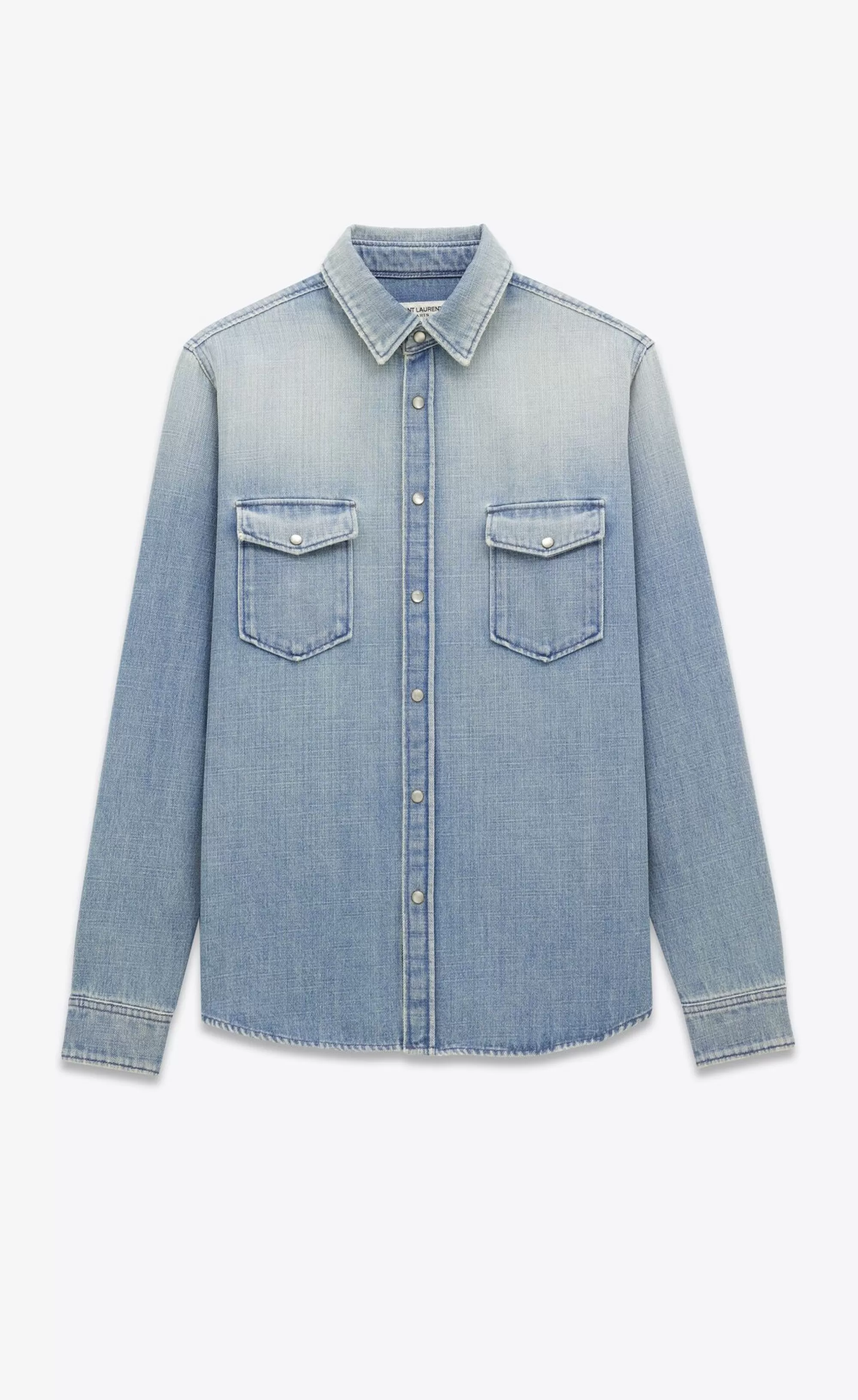 Saint Laurent ALL READY TO WEAR | DENIM^Oversized Shirt In Denim | | YSL.com