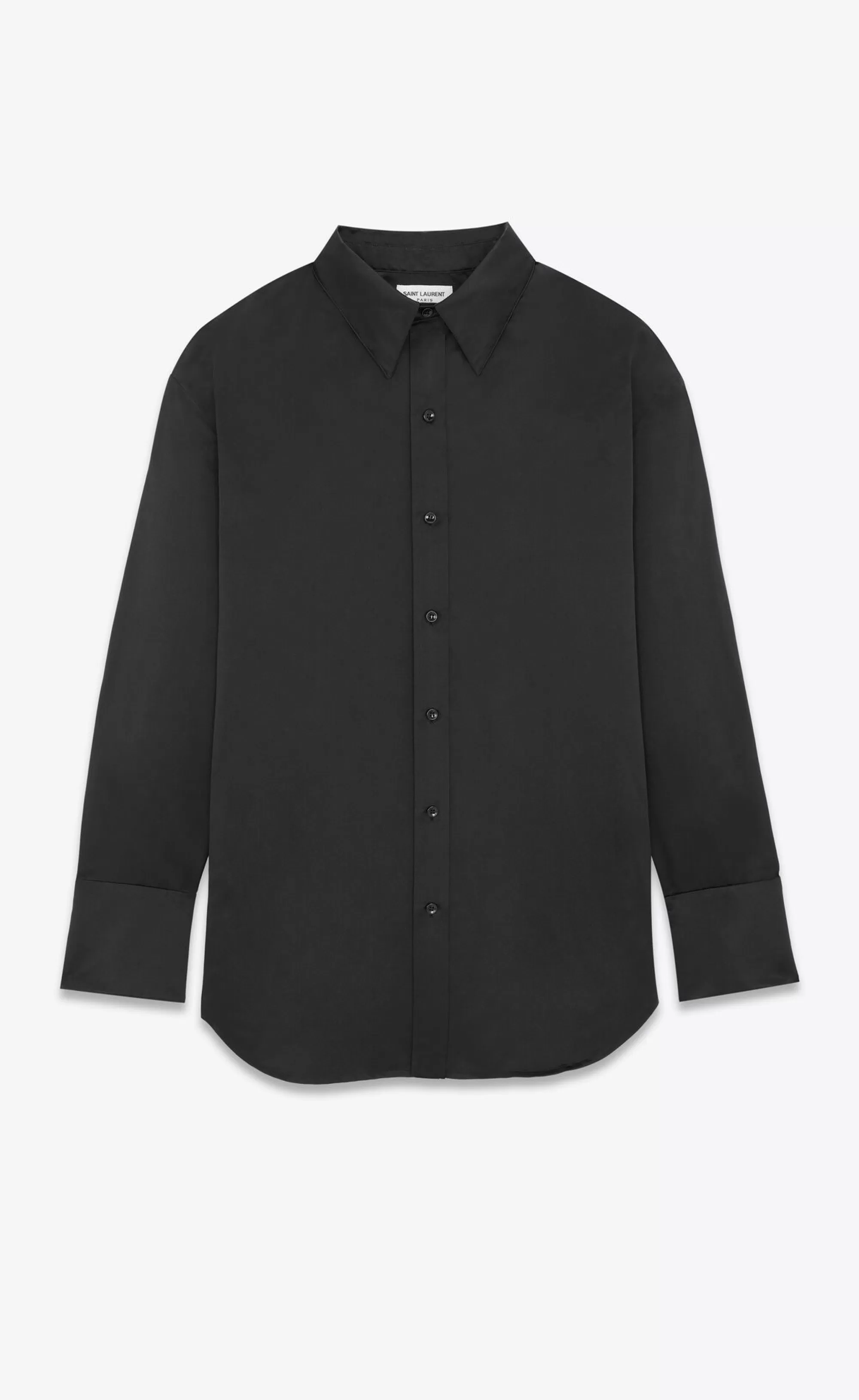 Saint Laurent ALL READY TO WEAR | SHIRTS^Oversized Shirt In Silk Duchess Satin | | YSL.com