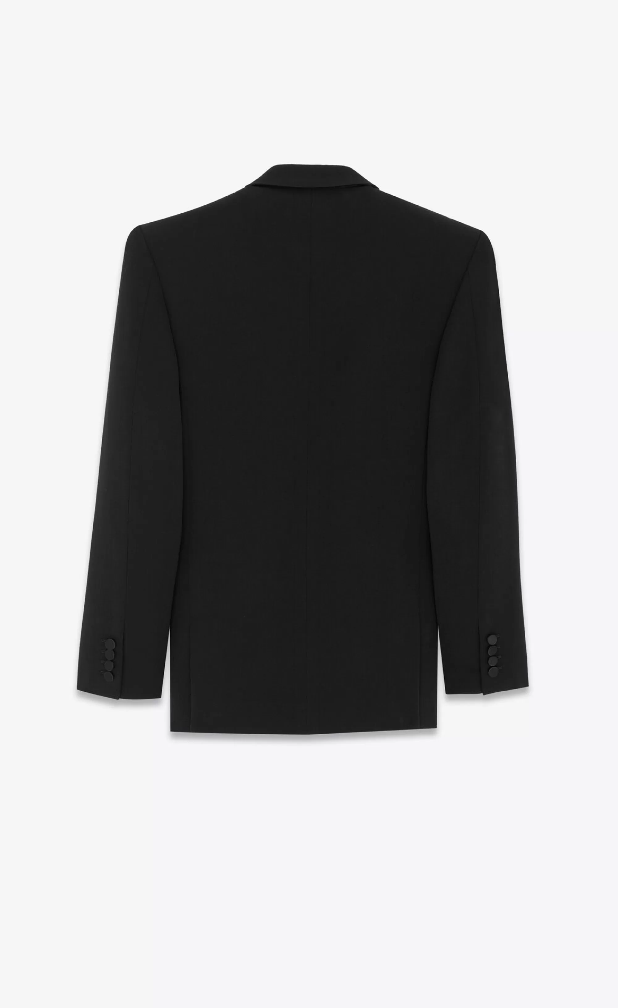 Women Saint Laurent JACKETS AND PANTS | SMOKING^Oversized Tuxedo Jacket In GRAIN DE POUDRE | | YSL.com