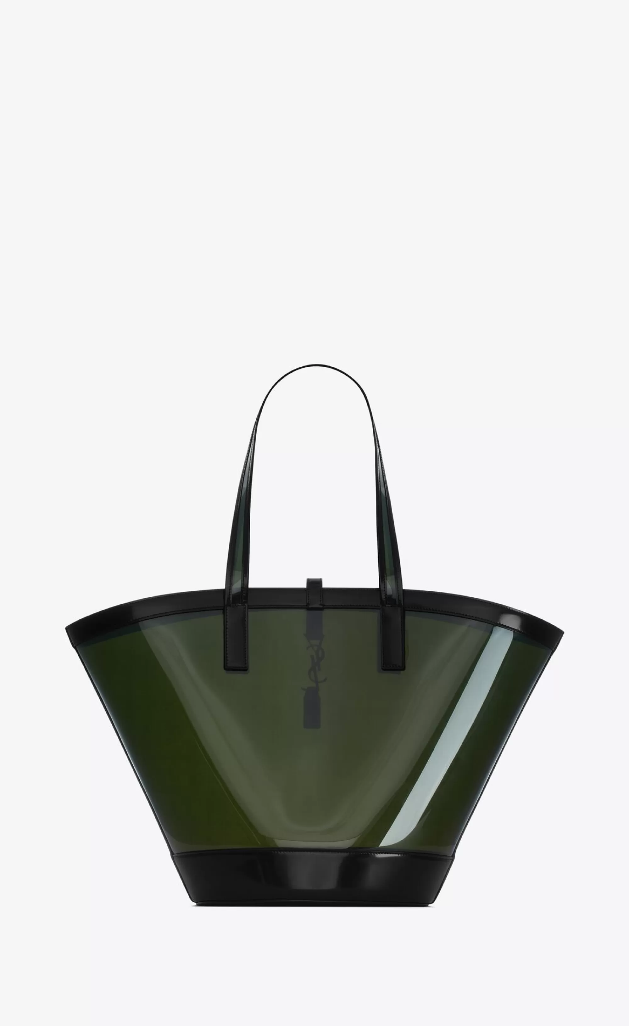 Women Saint Laurent TOTES AND SHOPPINGS^PANIER Medium In Vinyl And Shiny Leather | | YSL.com