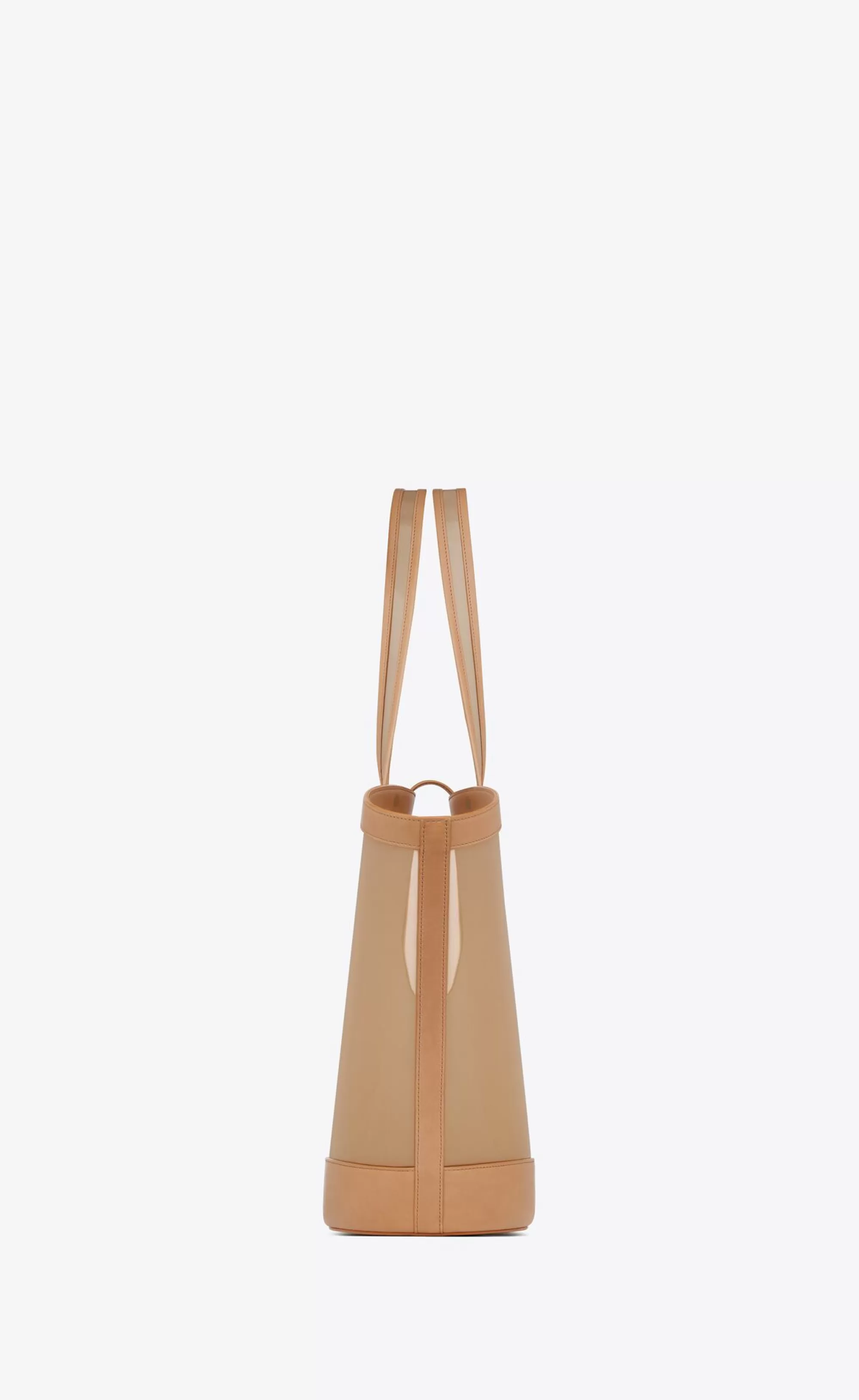 Women Saint Laurent TOTES AND SHOPPINGS^PANIER Medium In Vinyl And Vegetable-tanned Leather | | YSL.com