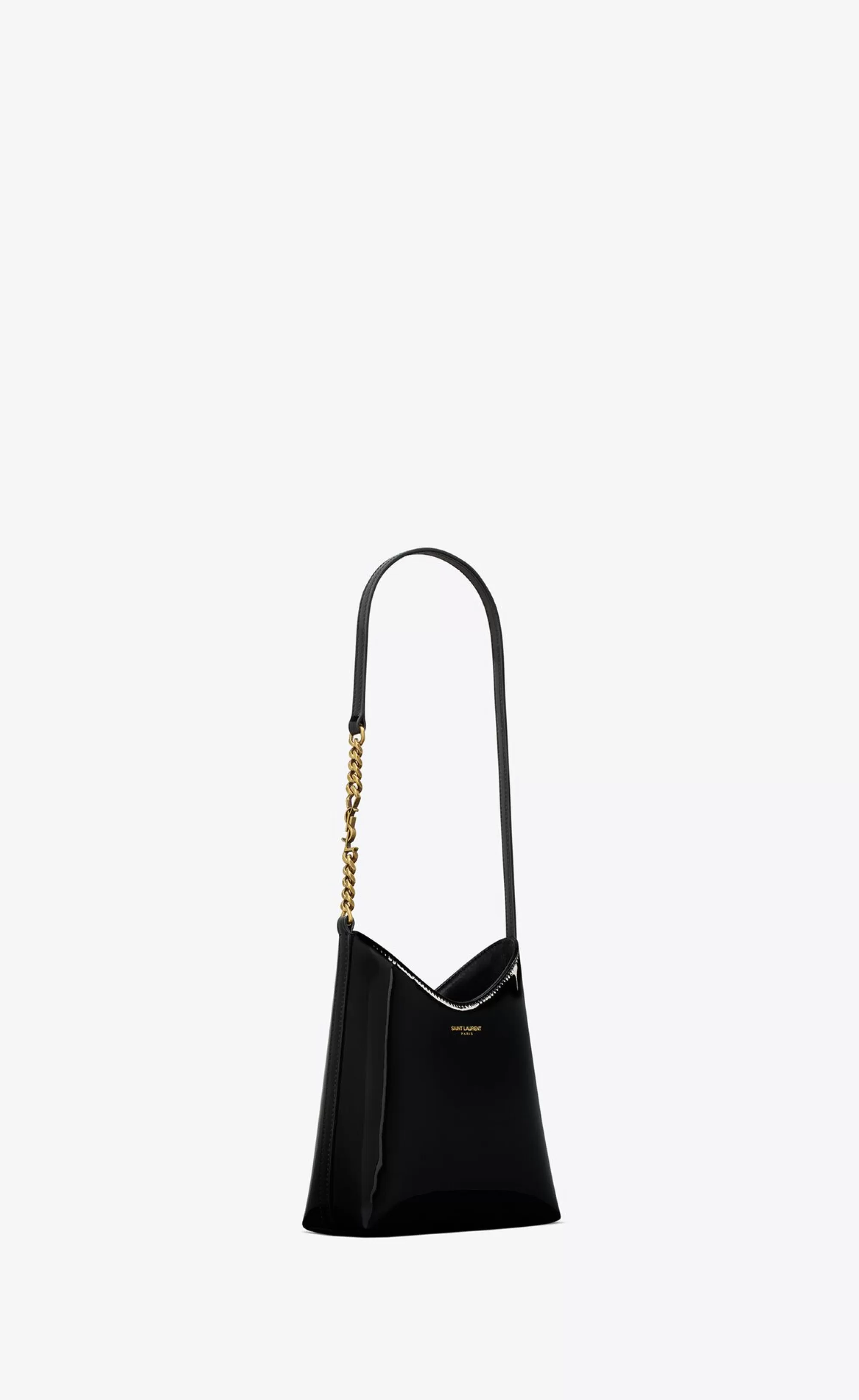 Women Saint Laurent SHOULDER BAGS^RENDEZ-VOUS Mini Hobo Bag In Patent Leather | | YSL.com