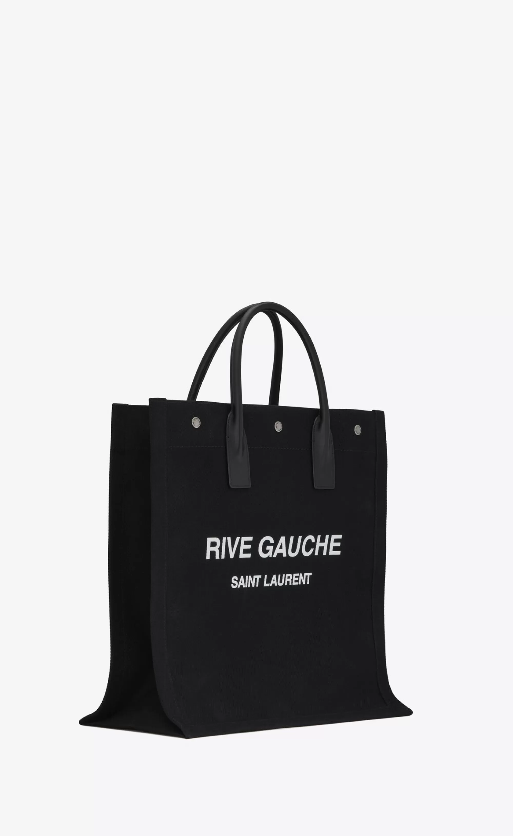 Saint Laurent SHOPPING BAGS^RIVE GAUCHE North/South Tote Bag In Printed Canvas And Leather | | YSL.com