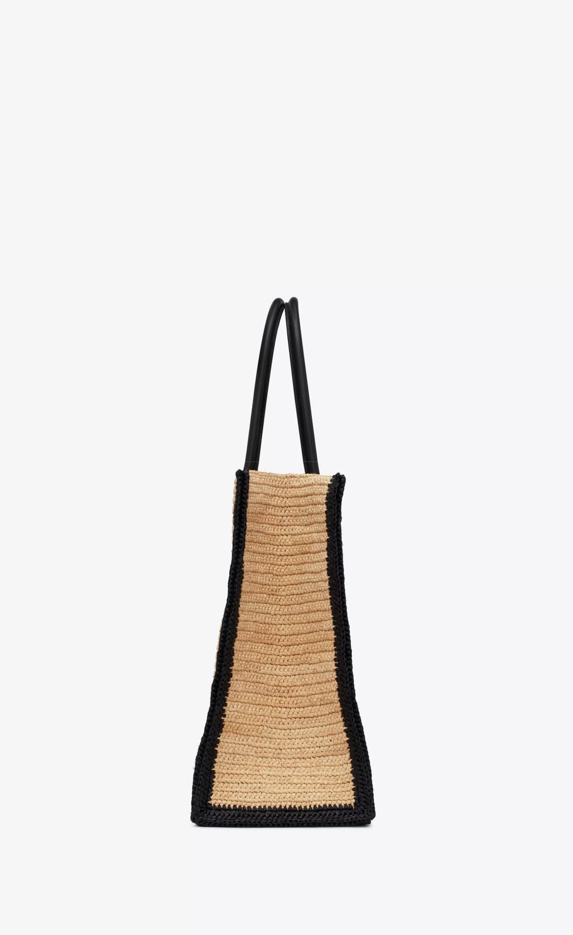 Women Saint Laurent TOTES AND SHOPPINGS^Rive Gauche Tote Bag In Raffia And Leather | | YSL.com