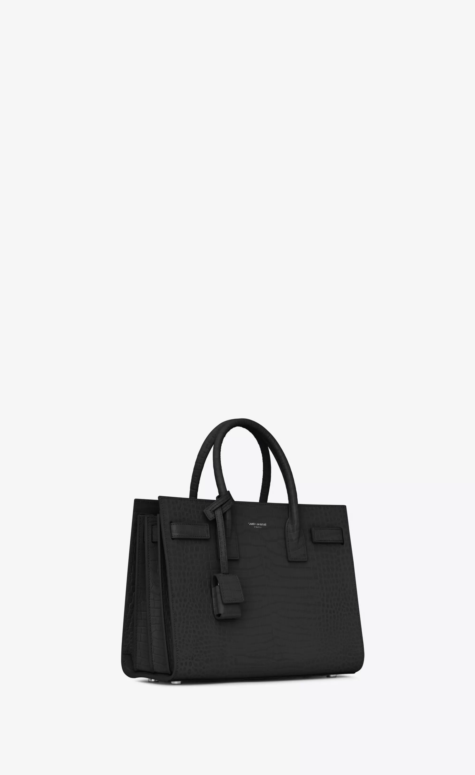 Women Saint Laurent TOP HANDLES | SAC DE JOUR^SAC DE JOUR BABY IN EMBOSSED CROCODILE LEATHER | | YSL.com