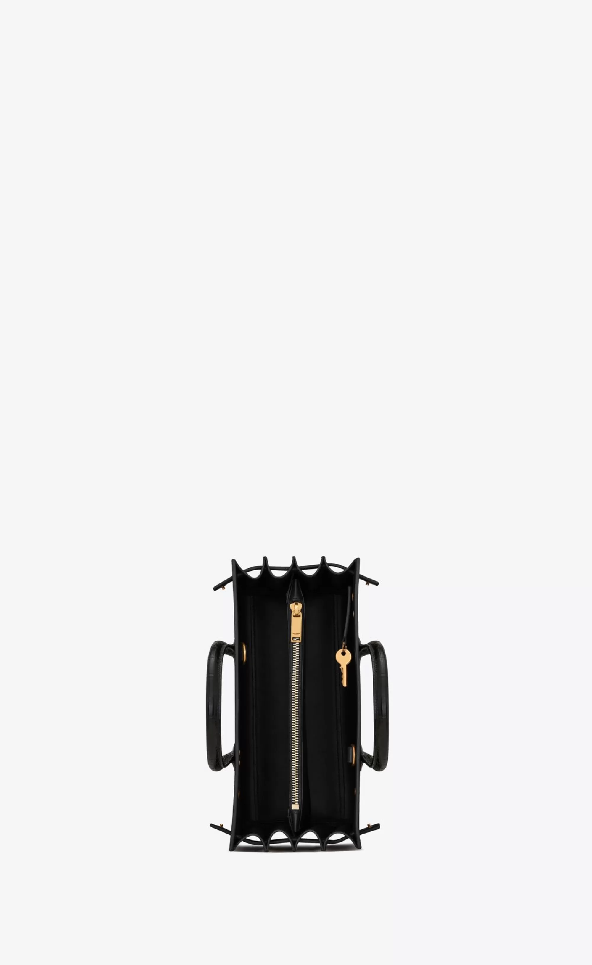 Women Saint Laurent TOP HANDLES | SAC DE JOUR^SAC DE JOUR BABY IN MATTE CROCODILE EMBOSSED LEATHER | | YSL.com