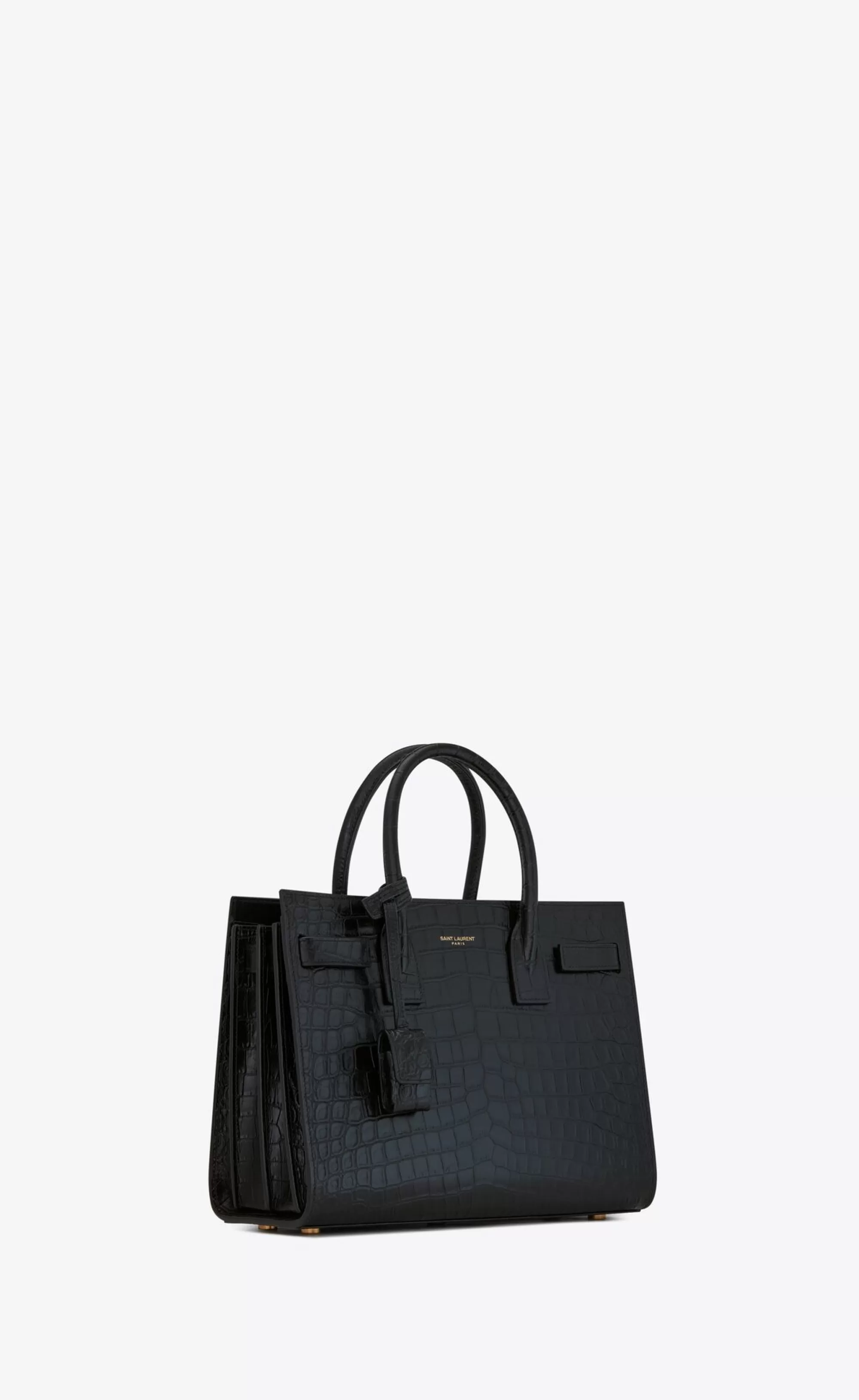 Women Saint Laurent TOP HANDLES | SAC DE JOUR^SAC DE JOUR BABY IN MATTE CROCODILE EMBOSSED LEATHER | | YSL.com