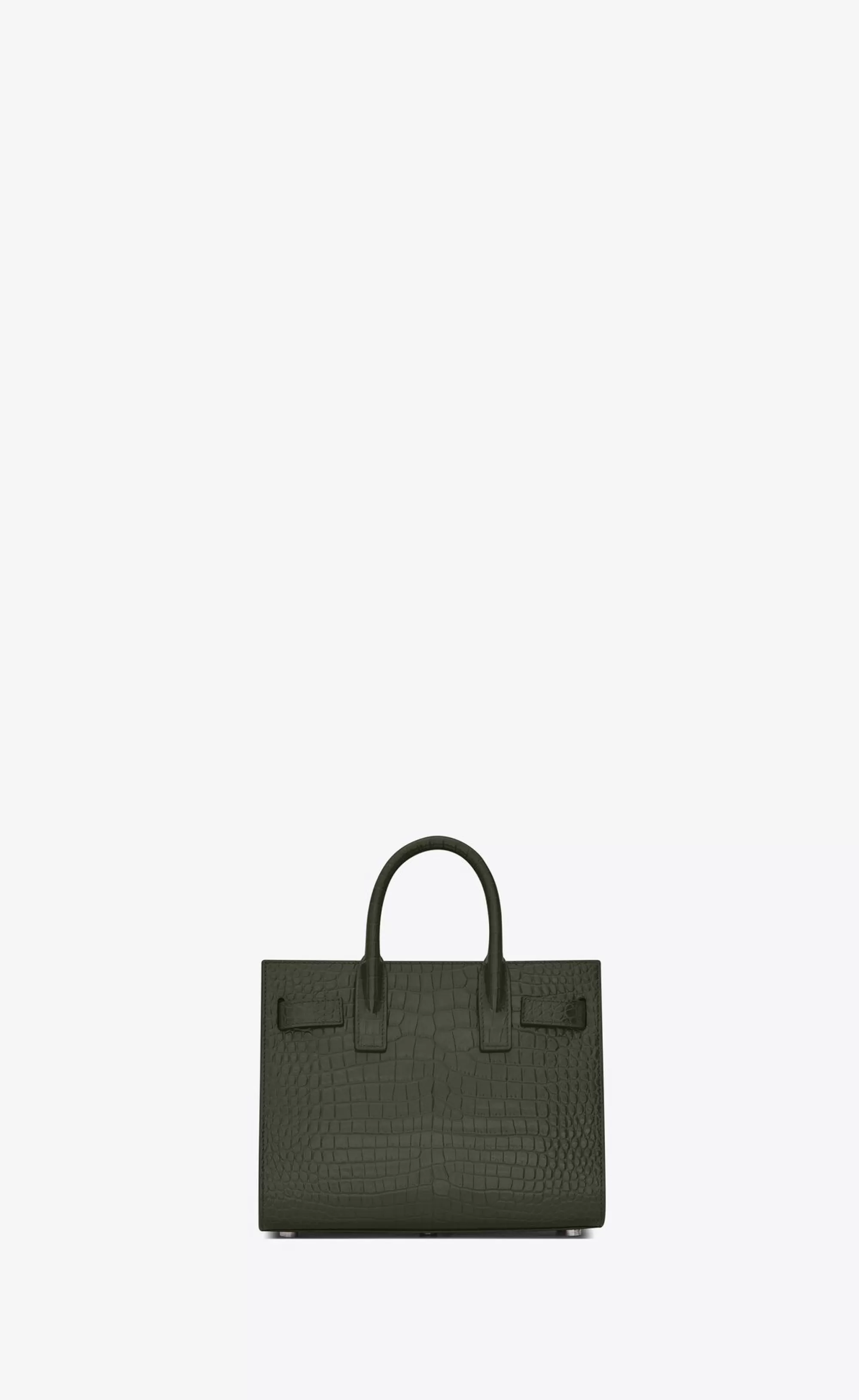 Women Saint Laurent SAC DE JOUR | TOP HANDLES^SAC DE JOUR NANO IN CROCODILE EMBOSSED LEATHER | | YSL.com