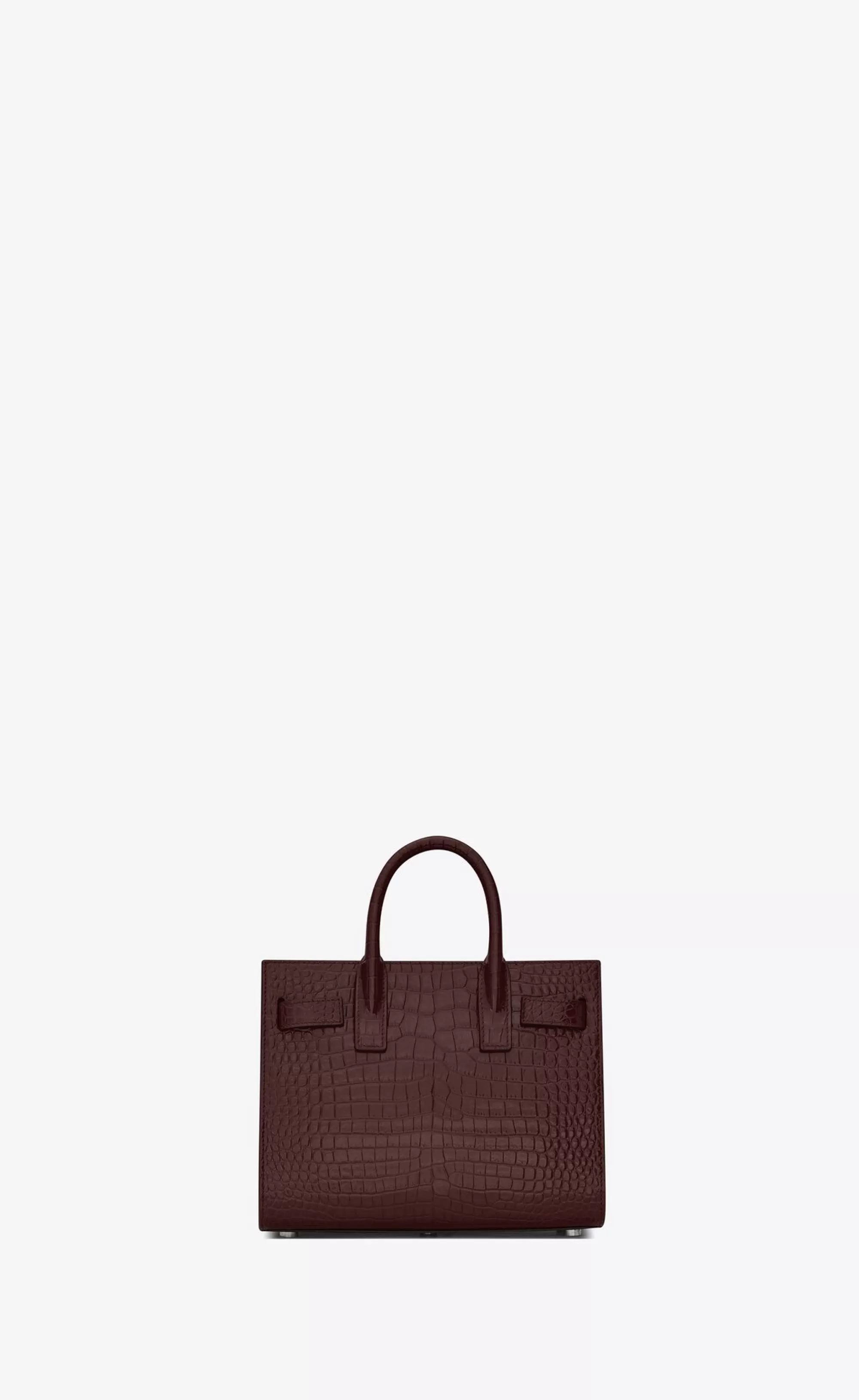 Women Saint Laurent TOP HANDLES | SAC DE JOUR^SAC DE JOUR NANO IN CROCODILE EMBOSSED LEATHER | | YSL.com