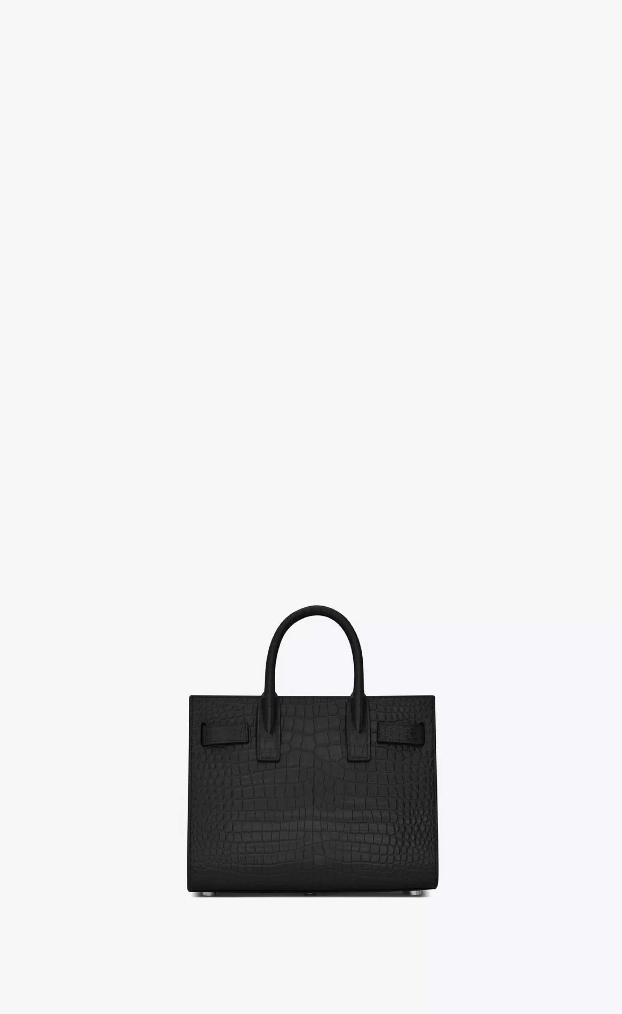 Women Saint Laurent TOP HANDLES | SAC DE JOUR^SAC DE JOUR NANO IN CROCODILE EMBOSSED LEATHER | | YSL.com