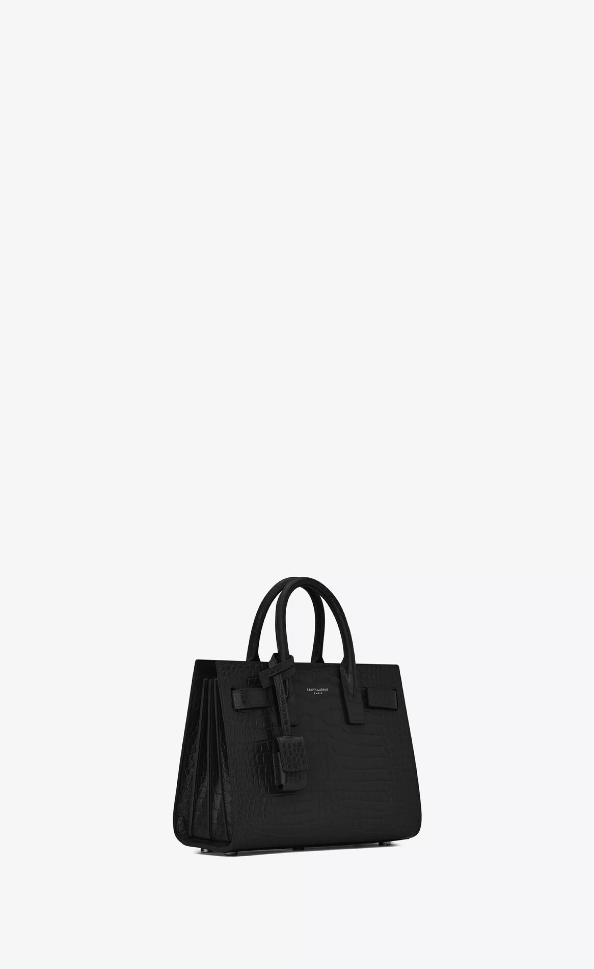 Women Saint Laurent TOP HANDLES | SAC DE JOUR^SAC DE JOUR NANO IN CROCODILE EMBOSSED LEATHER | | YSL.com