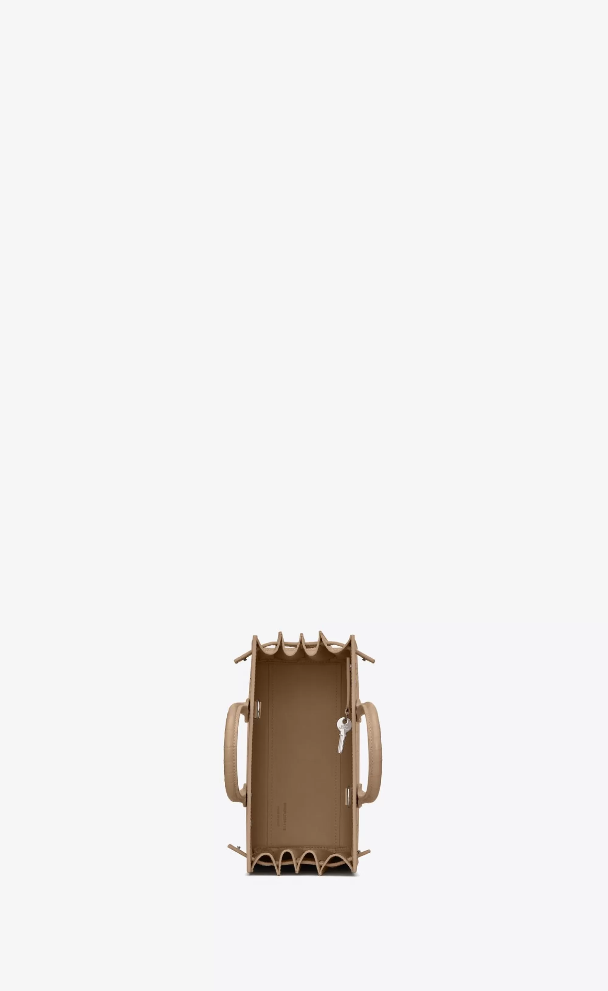 Women Saint Laurent SAC DE JOUR | TOP HANDLES^SAC DE JOUR NANO IN CROCODILE EMBOSSED LEATHER | | YSL.com