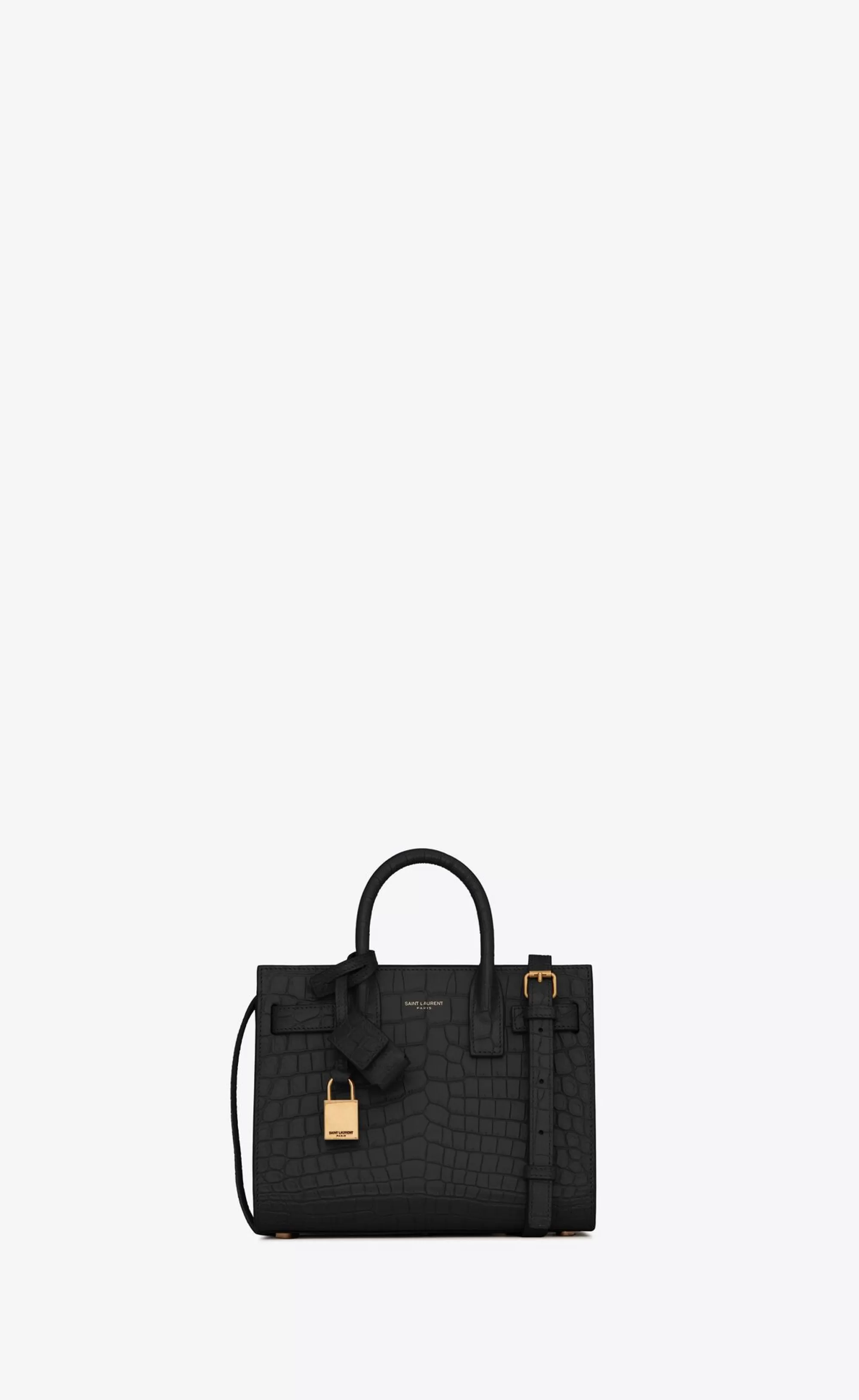 Women Saint Laurent SAC DE JOUR^SAC DE JOUR NANO IN MATTE CROCODILE EMBOSSED LEATHER | | YSL.com