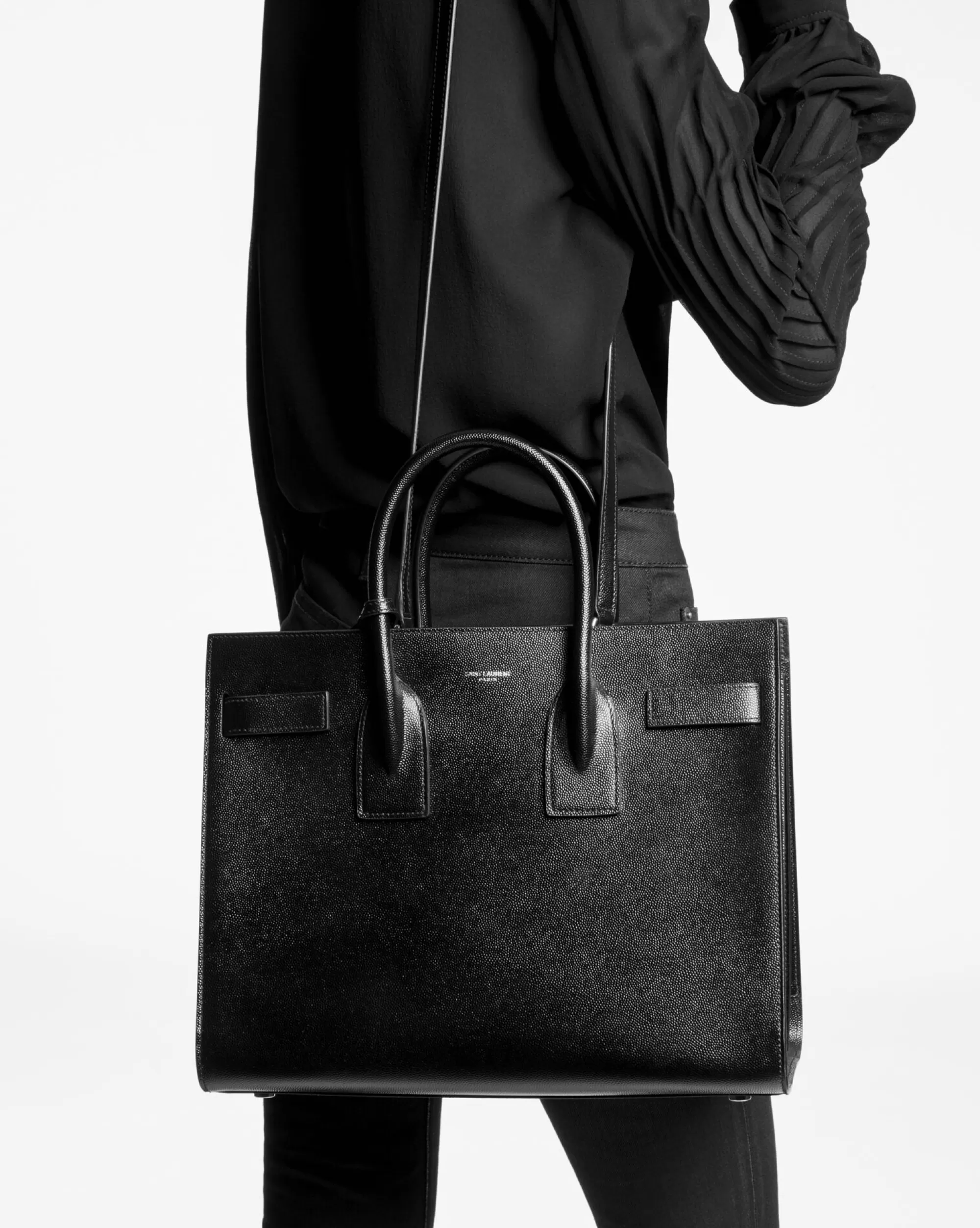 Women Saint Laurent TOP HANDLES | SAC DE JOUR^SAC DE JOUR SMALL In Grained Leather | | YSL.com