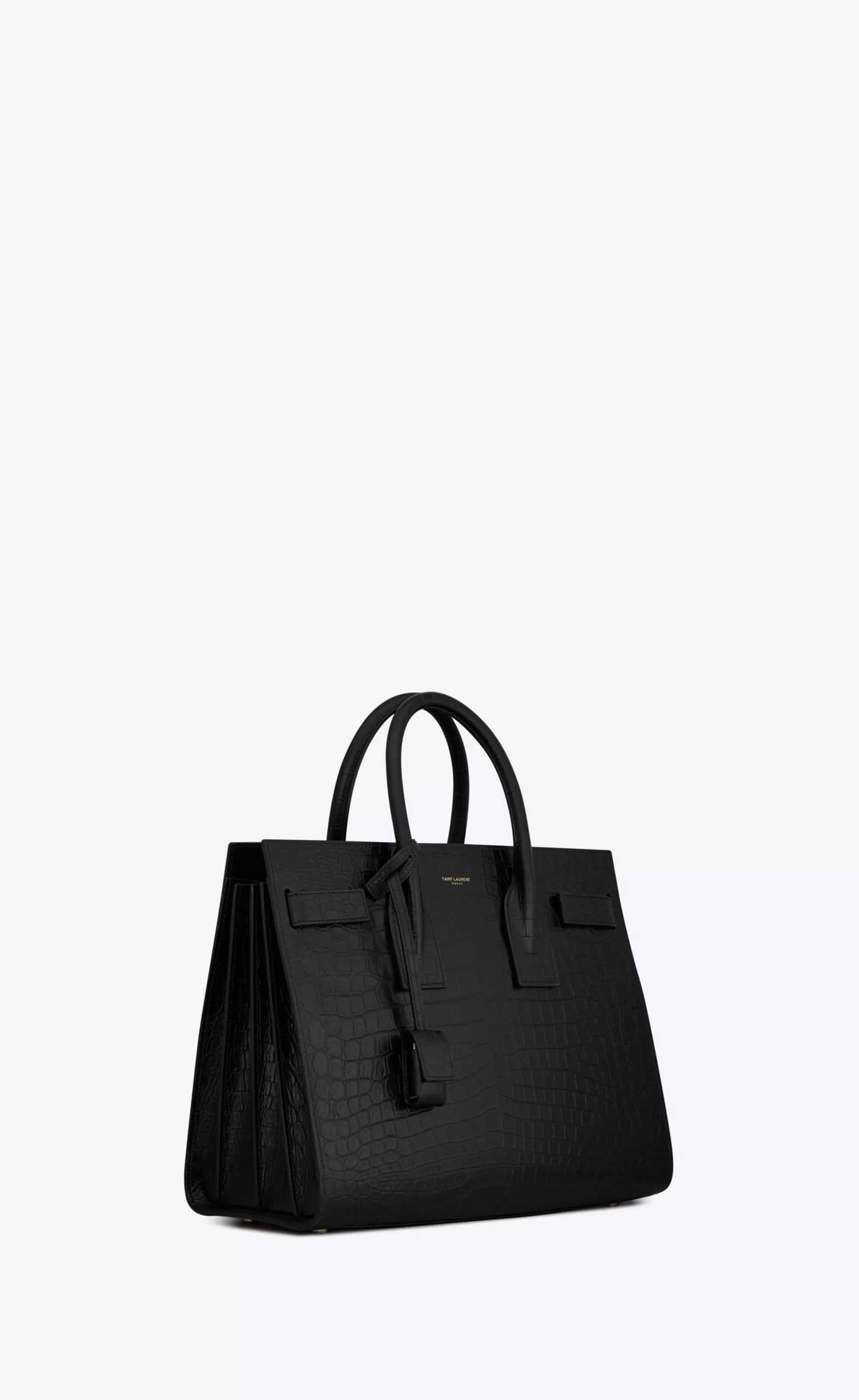 Women Saint Laurent TOP HANDLES | SAC DE JOUR^SAC DE JOUR SMALL IN MATTE EMBOSSED CROCODILE LEATHER | | YSL.com