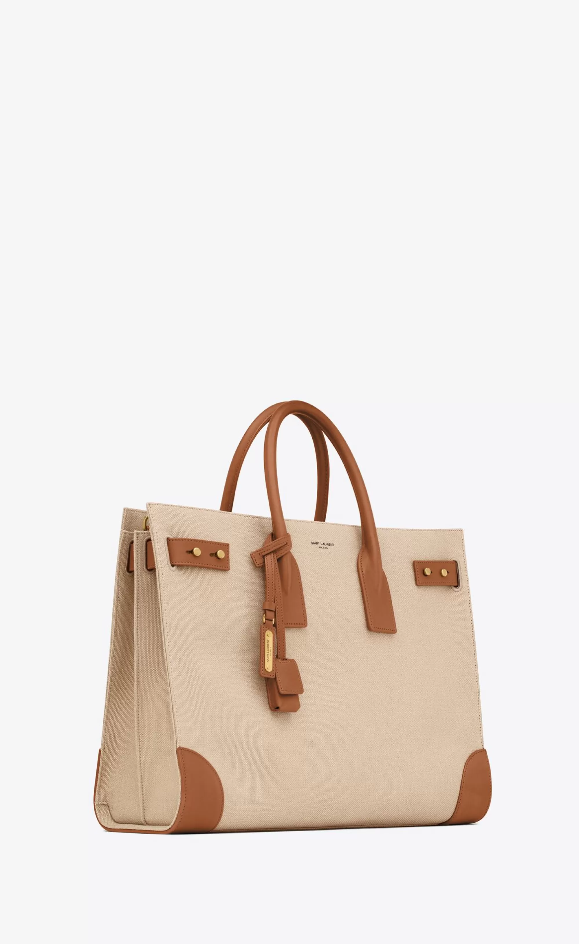 Saint Laurent SAC DE JOUR^SAC DE JOUR Thin Large In Canvas And Vegetable-tanned Leather | | YSL.com