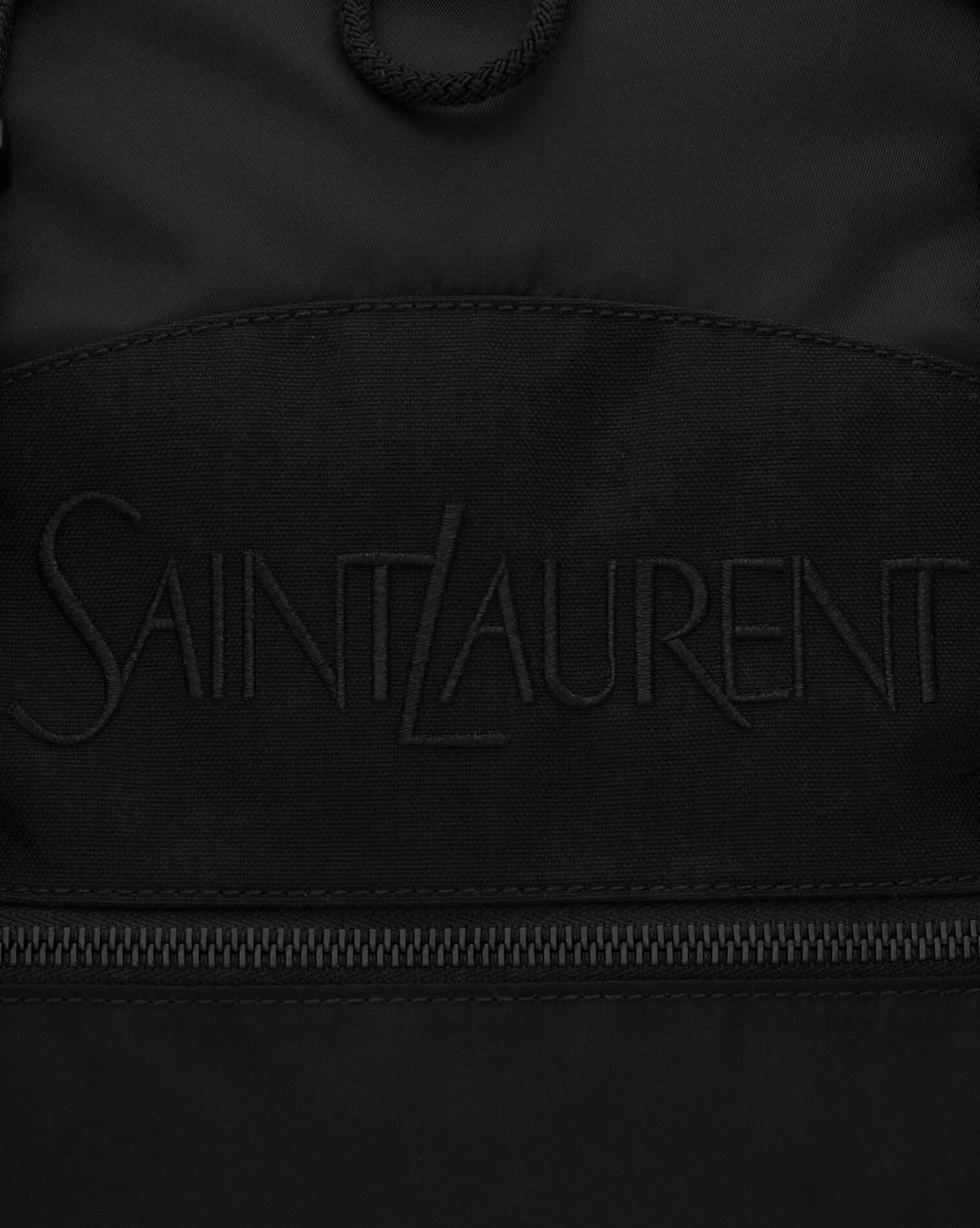 Saint Laurent BACKPACKS^ Backpack In ECONYL® And Vegetable-tanned Leather | | YSL.com