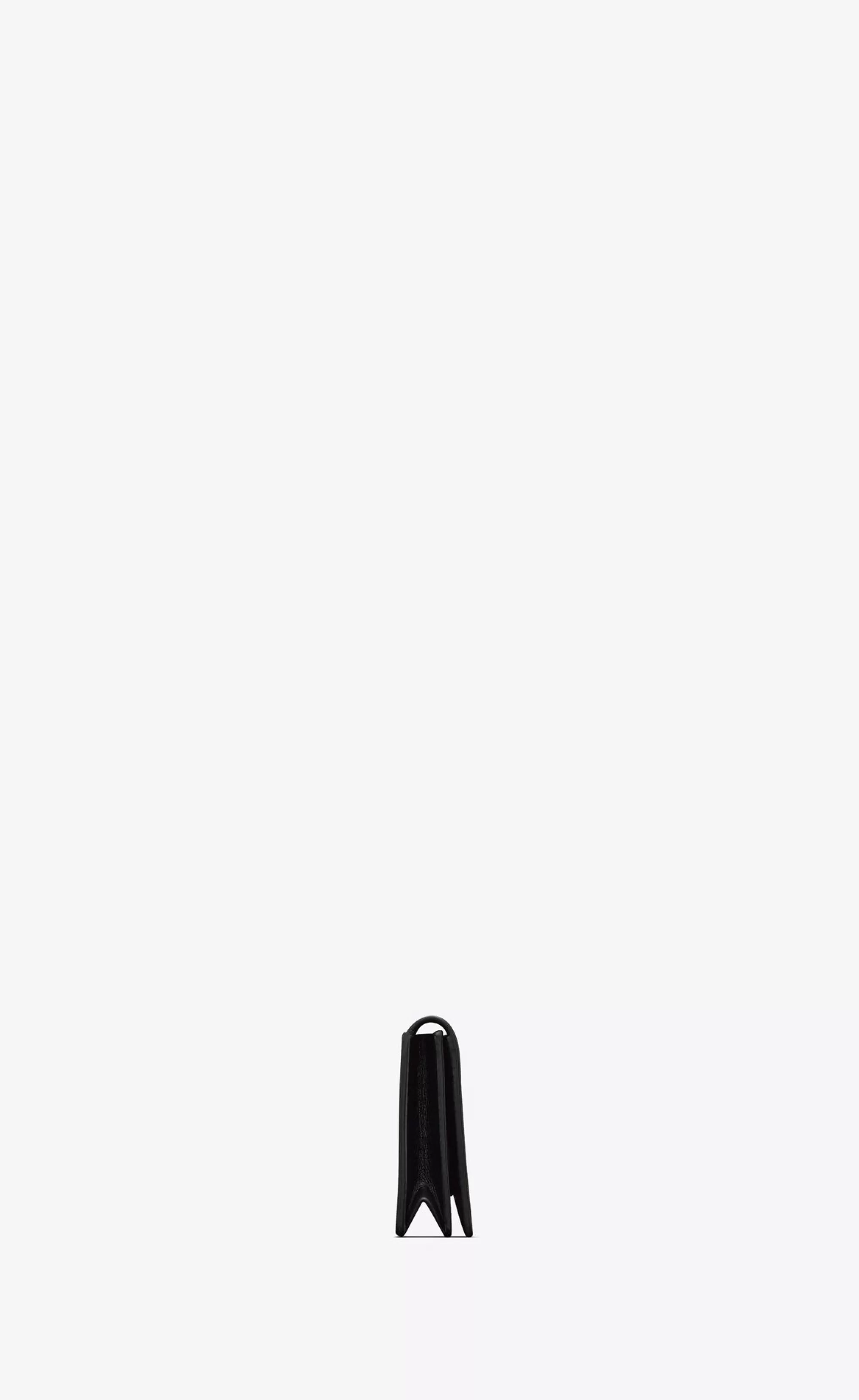 Women Saint Laurent CARD CASES^ Business Card Case In Brushed Leather | | YSL.com