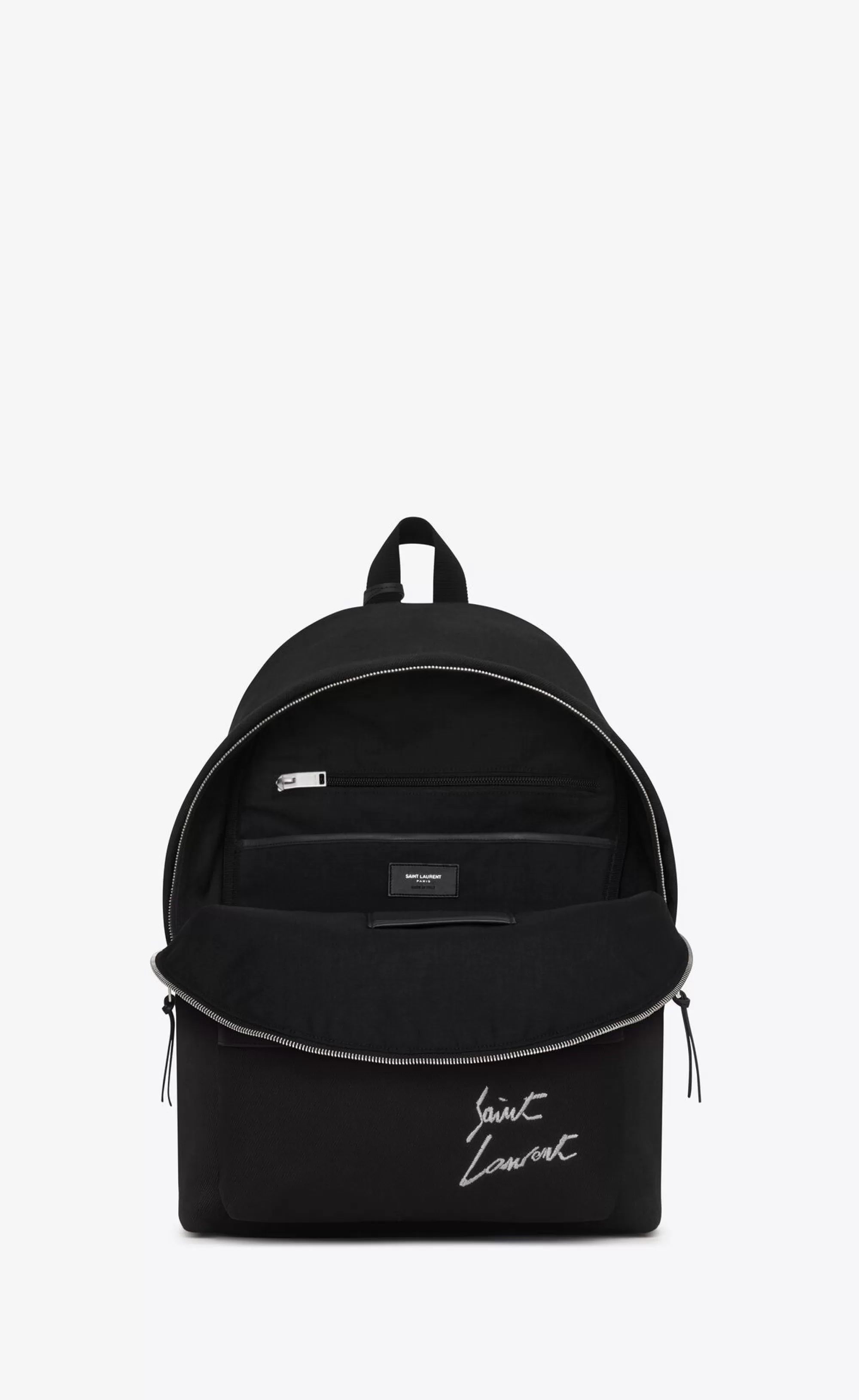 Saint Laurent BACKPACKS^ Embroidered City Backpack In Canvas | | YSL.com