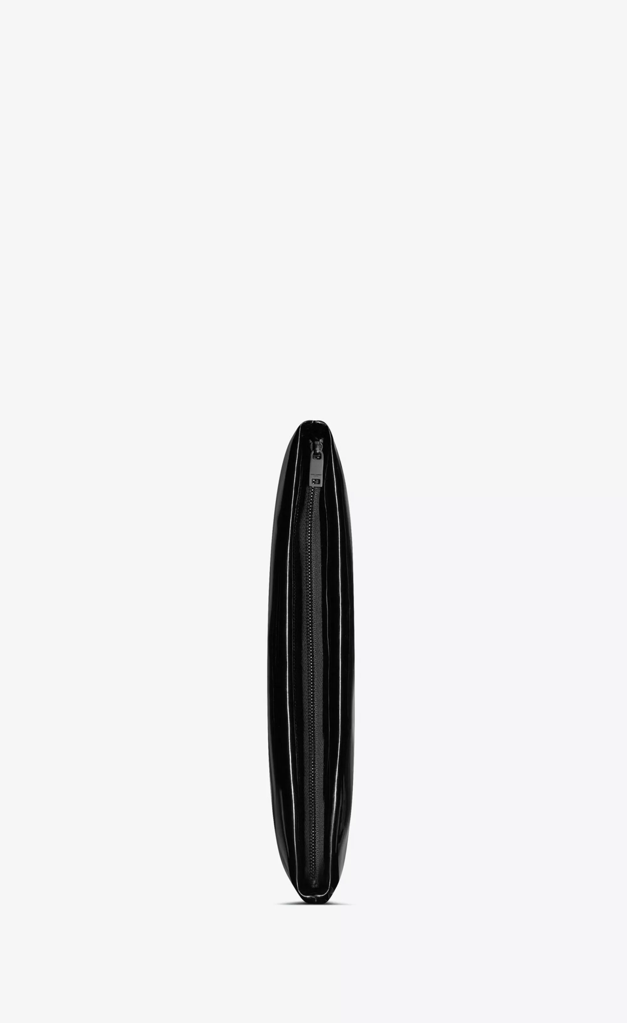 Saint Laurent POUCHES^ Large Puffy Pouch In Patent Canvas | | YSL.com