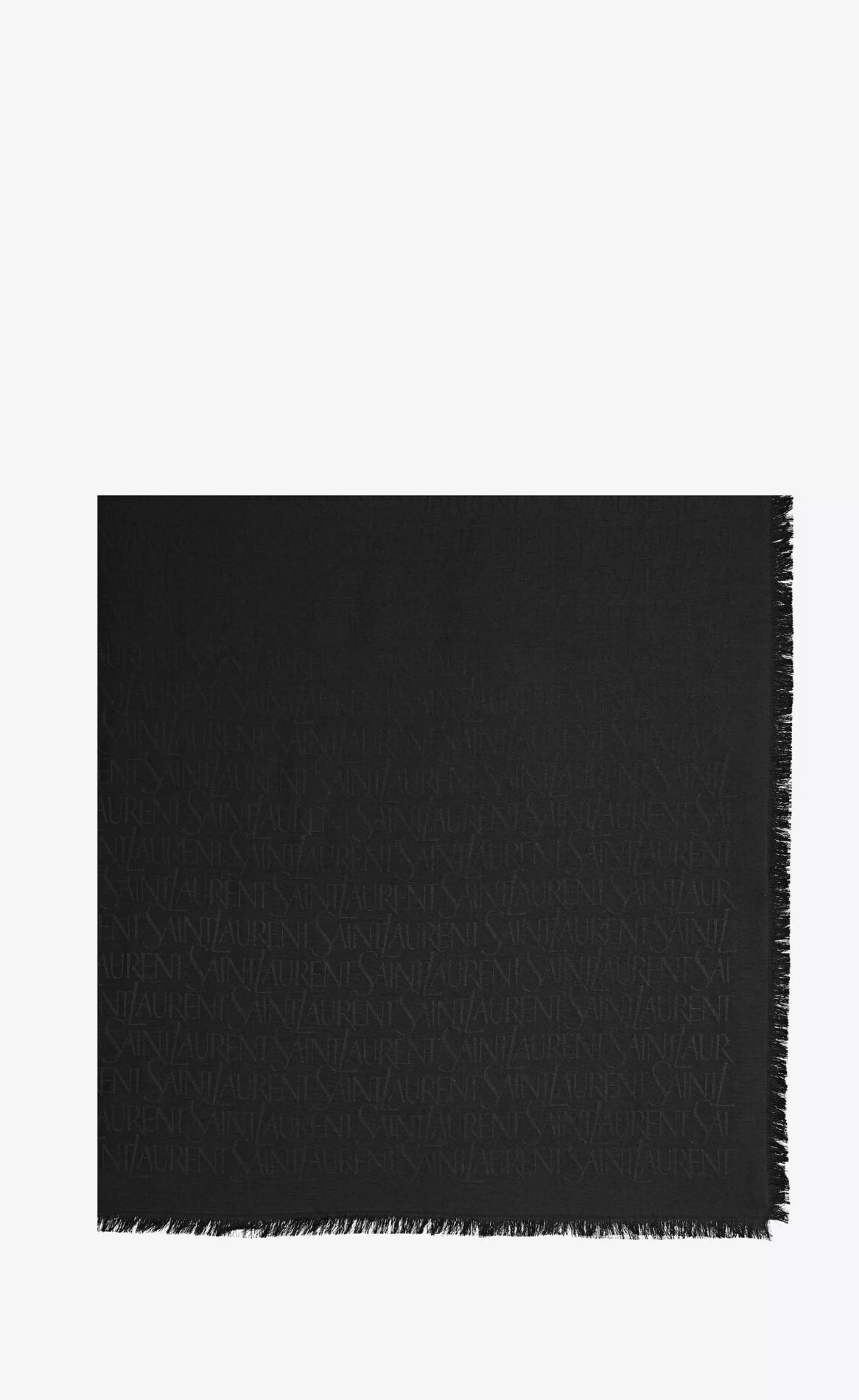 Women Saint Laurent TEXTILE ACCESSORIES | SQUARE SCARVES^ LARGE SQUARE SCARF IN SILK AND WOOL JACQUARD | | YSL.com