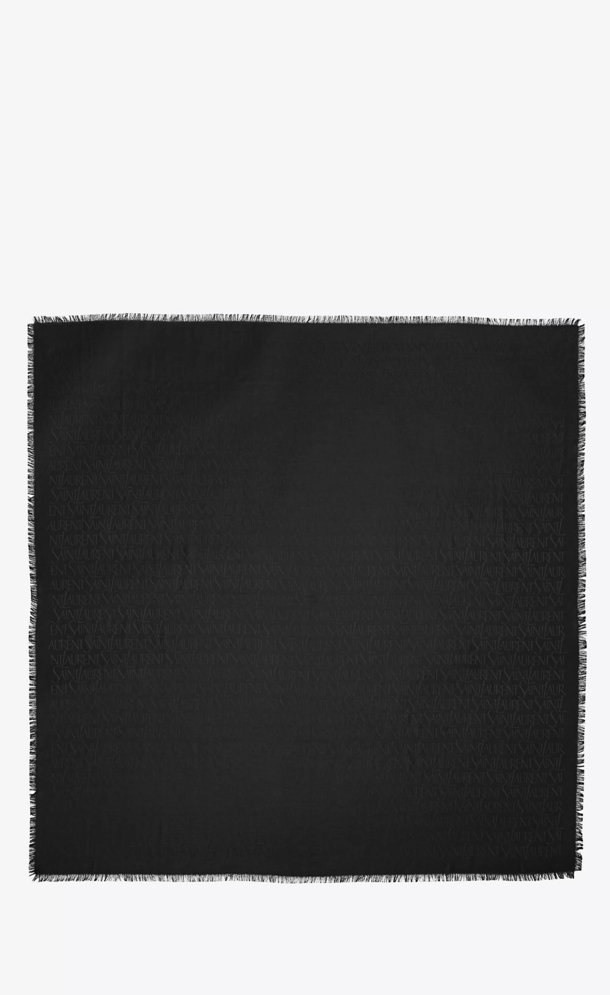 Women Saint Laurent TEXTILE ACCESSORIES | SQUARE SCARVES^ LARGE SQUARE SCARF IN SILK AND WOOL JACQUARD | | YSL.com