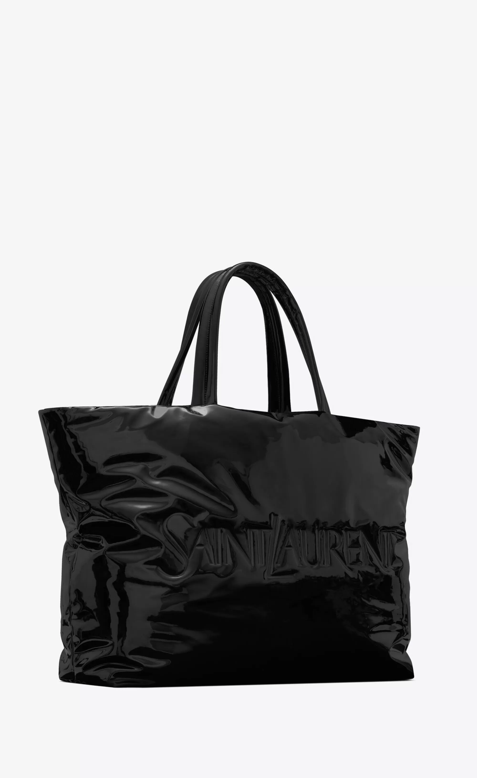 Women Saint Laurent SHOPPING BAGS | MAXI BAGS^ MAXI TOTE IN PATENT CANVAS | | YSL.com
