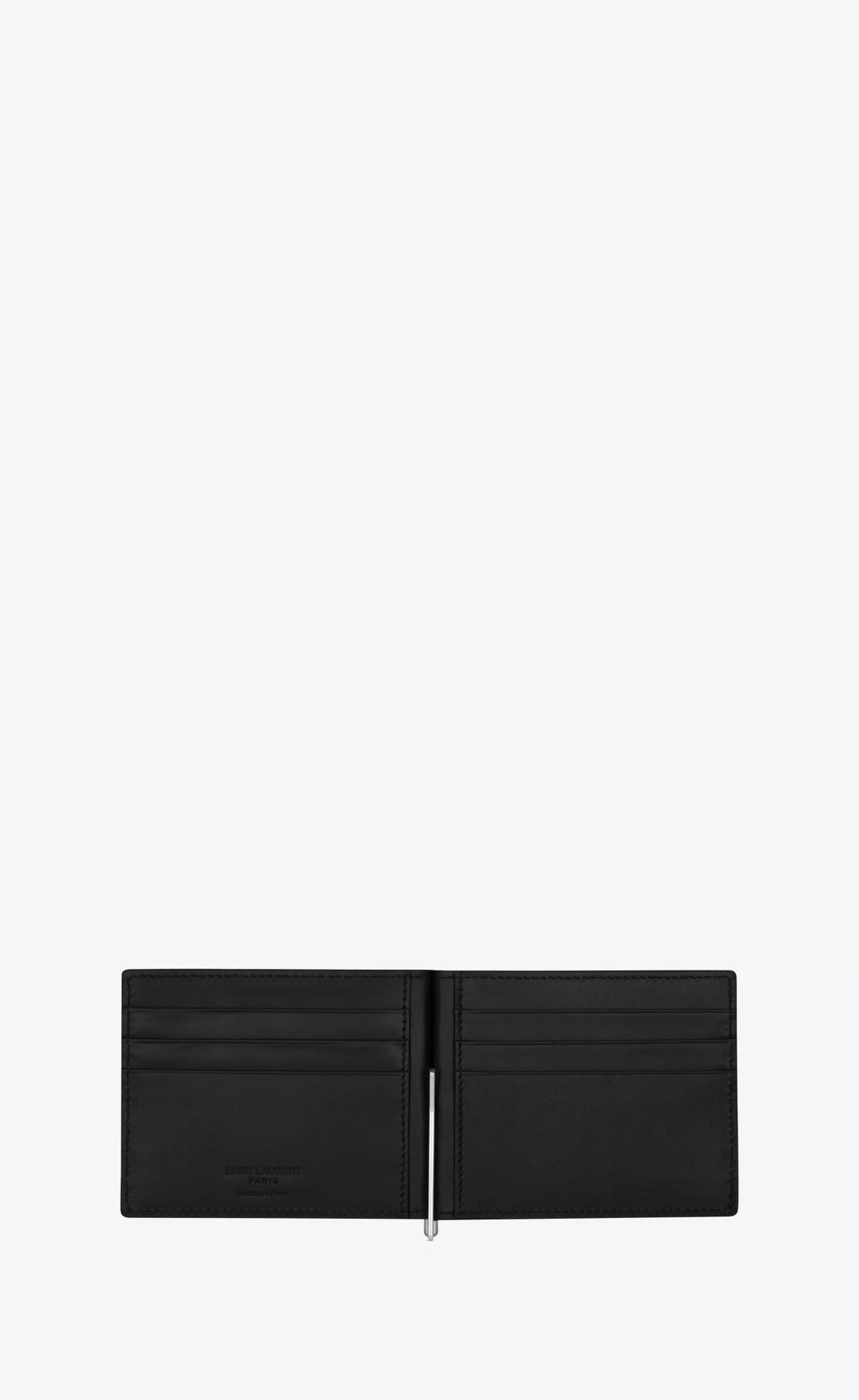 Saint Laurent WALLETS^ Paris Bill Clip Wallet In CROCODILE-EMBOSSED Leather | | YSL.com
