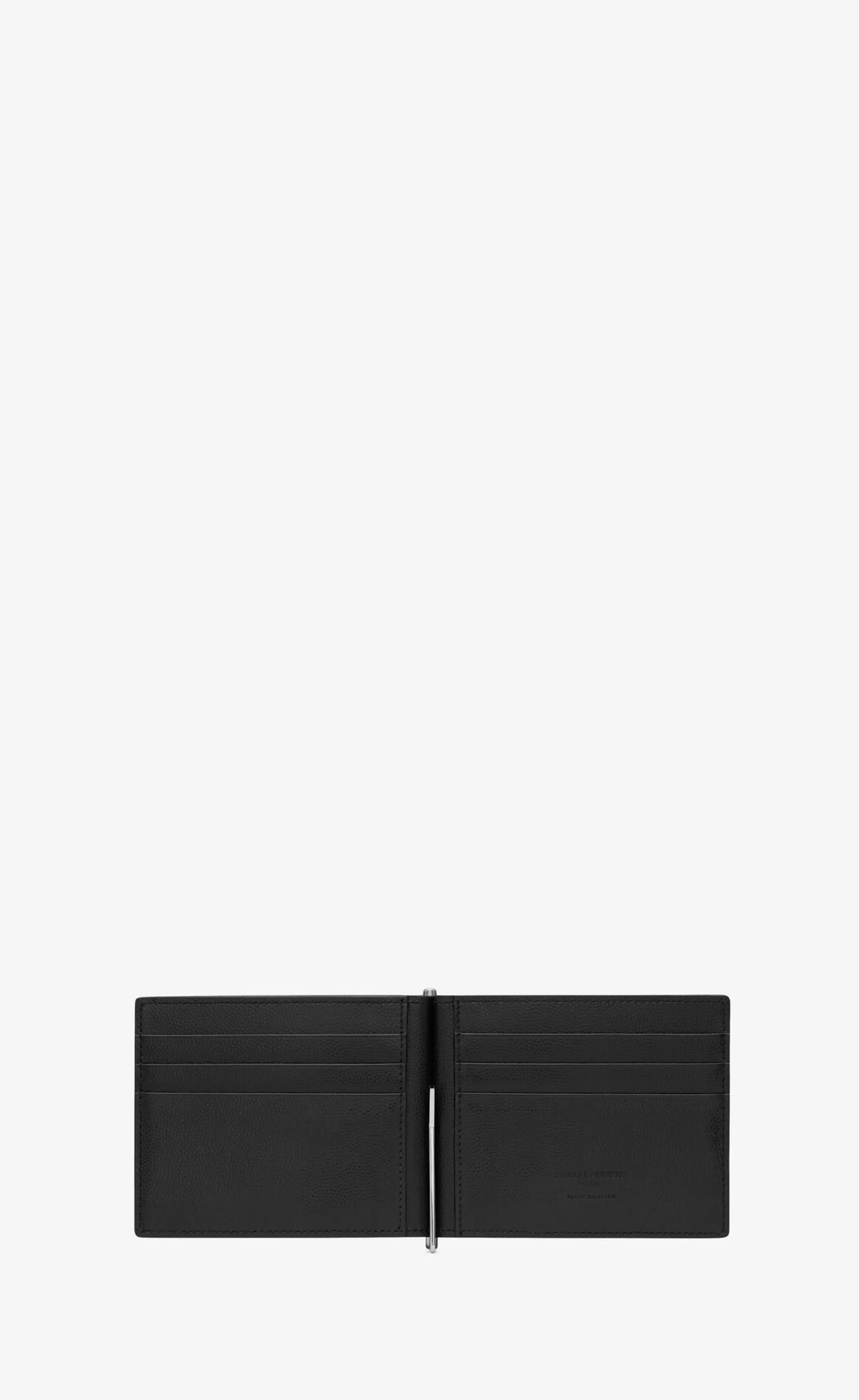 Saint Laurent WALLETS^ Paris Bill Clip Wallet In Grain De Poudre Embossed Leather | | YSL.com