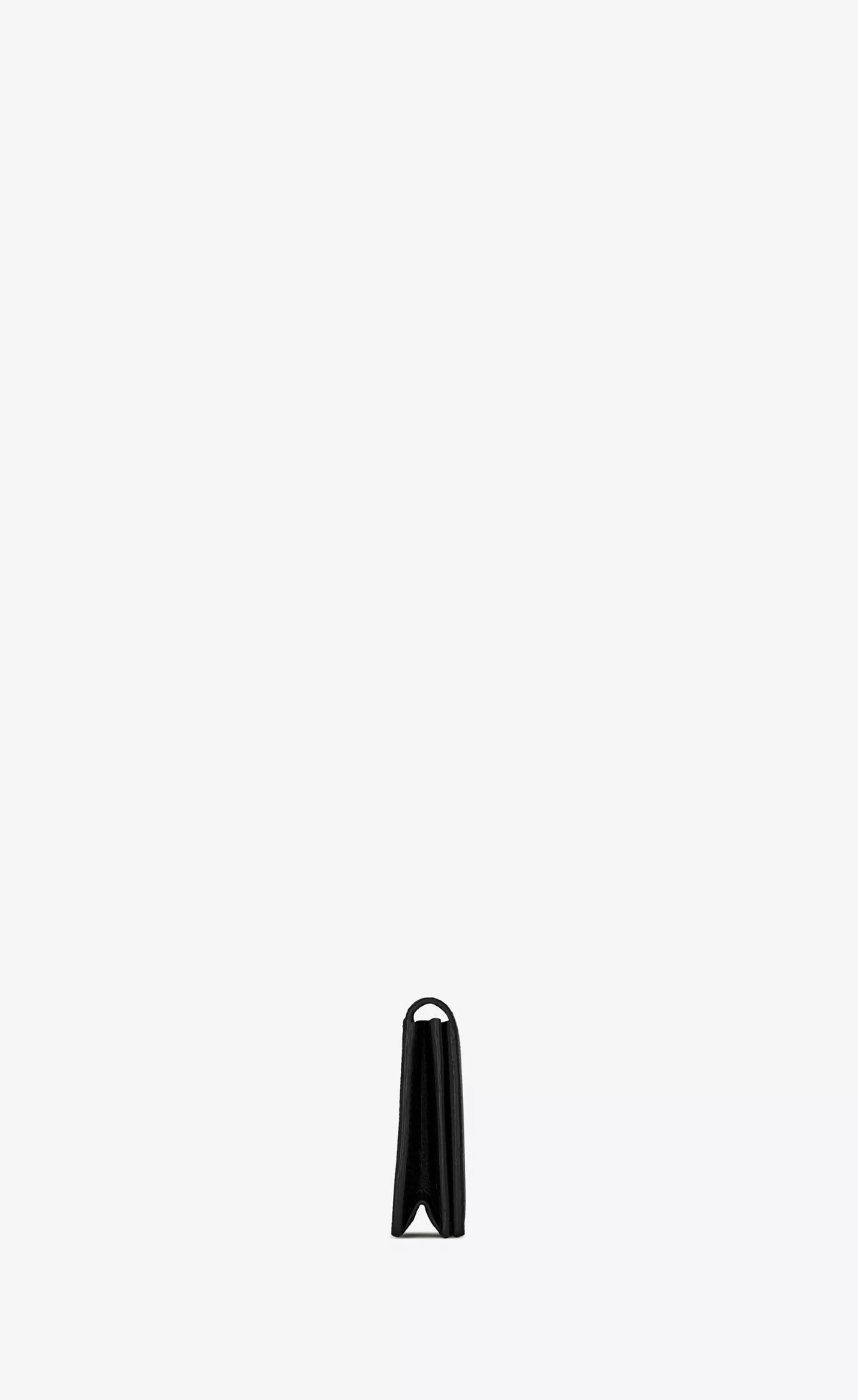 Saint Laurent CARD CASES^ PARIS Business Card Holder With Flap In Grain De Poudre-embossed Leather | | YSL.com