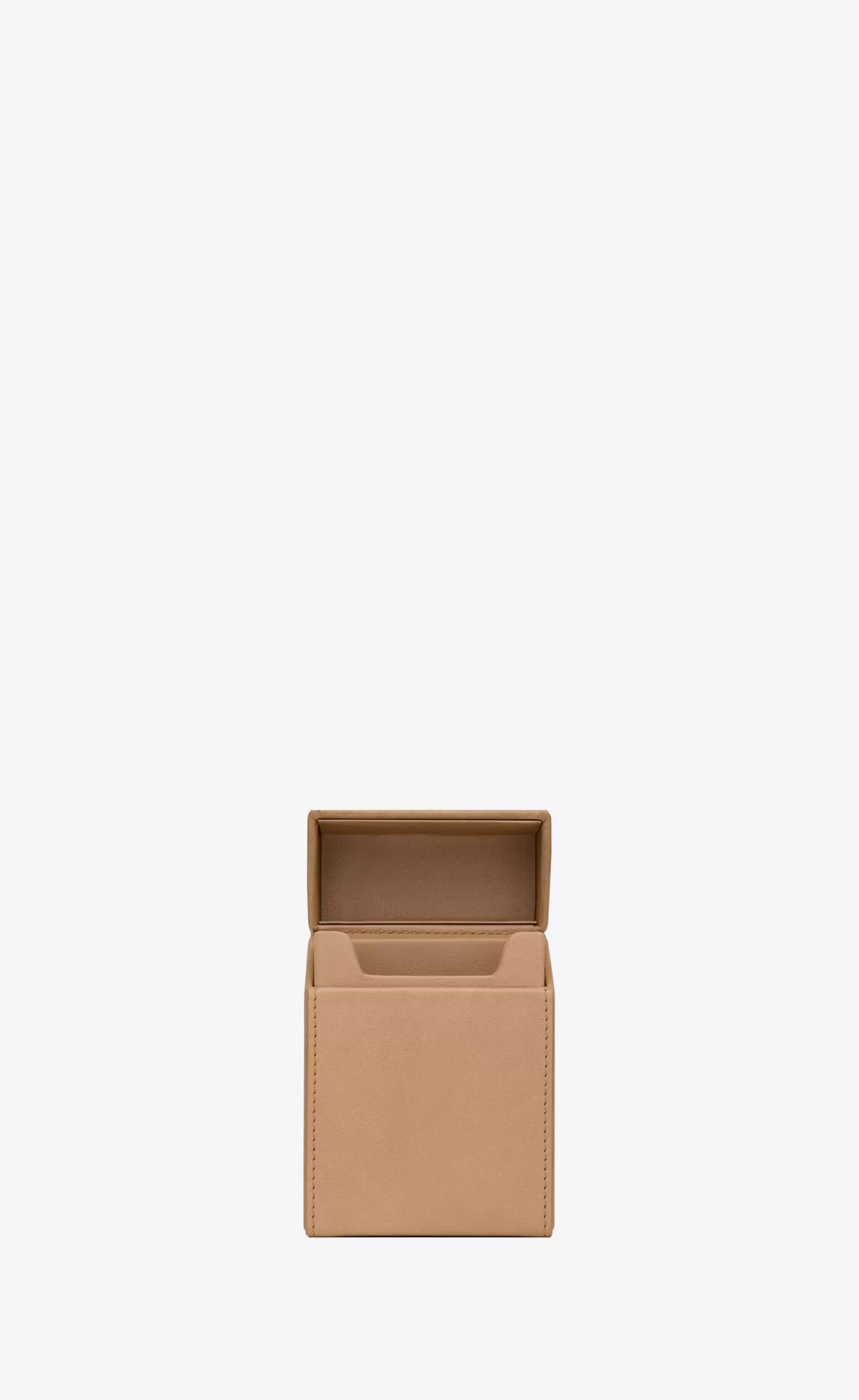 Saint Laurent OTHER ACCESSORIES^ PARIS Cigarette Box In Vegetable-tanned Leather | | YSL.com