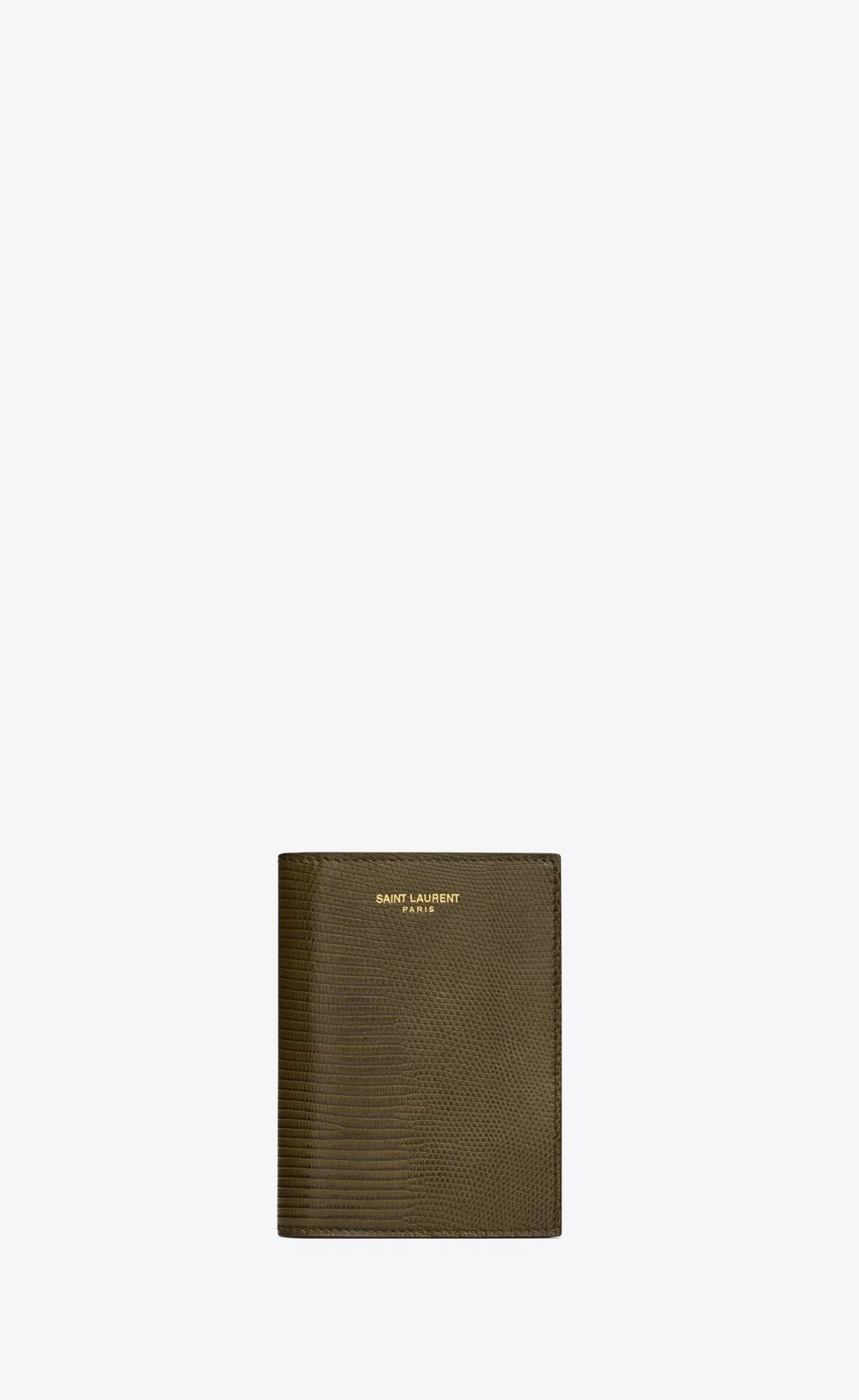 Saint Laurent WALLETS | CARD CASES^ Paris Credit Card Wallet In Lizard | | YSL.com