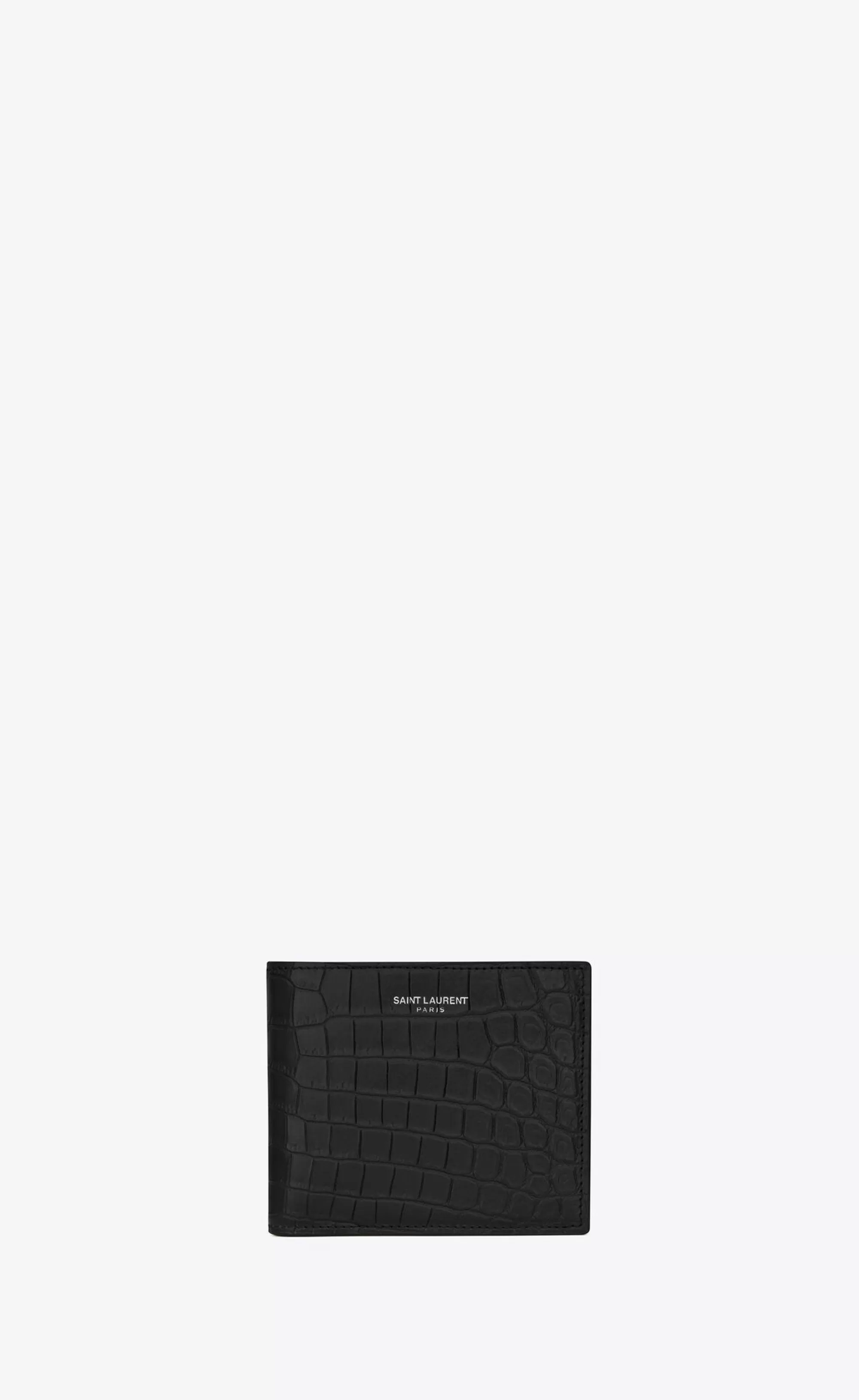 Saint Laurent WALLETS^ PARIS East/West Wallet In CROCODILE-EMBOSSED Leather | | YSL.com